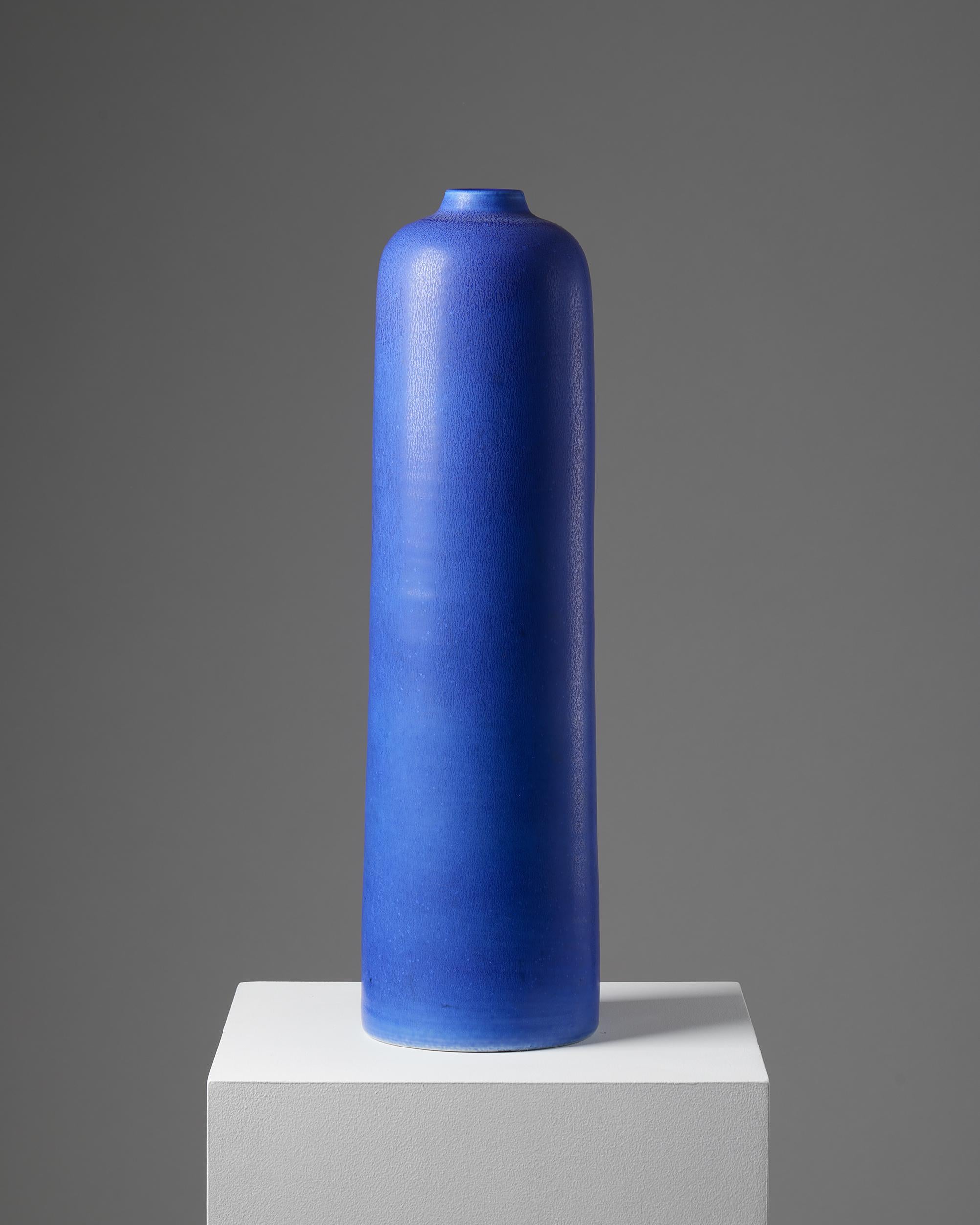 Mid-Century Modern Vase Designed by Carl-Harry Stålhane for Rörstrand, Sweden, 1940s