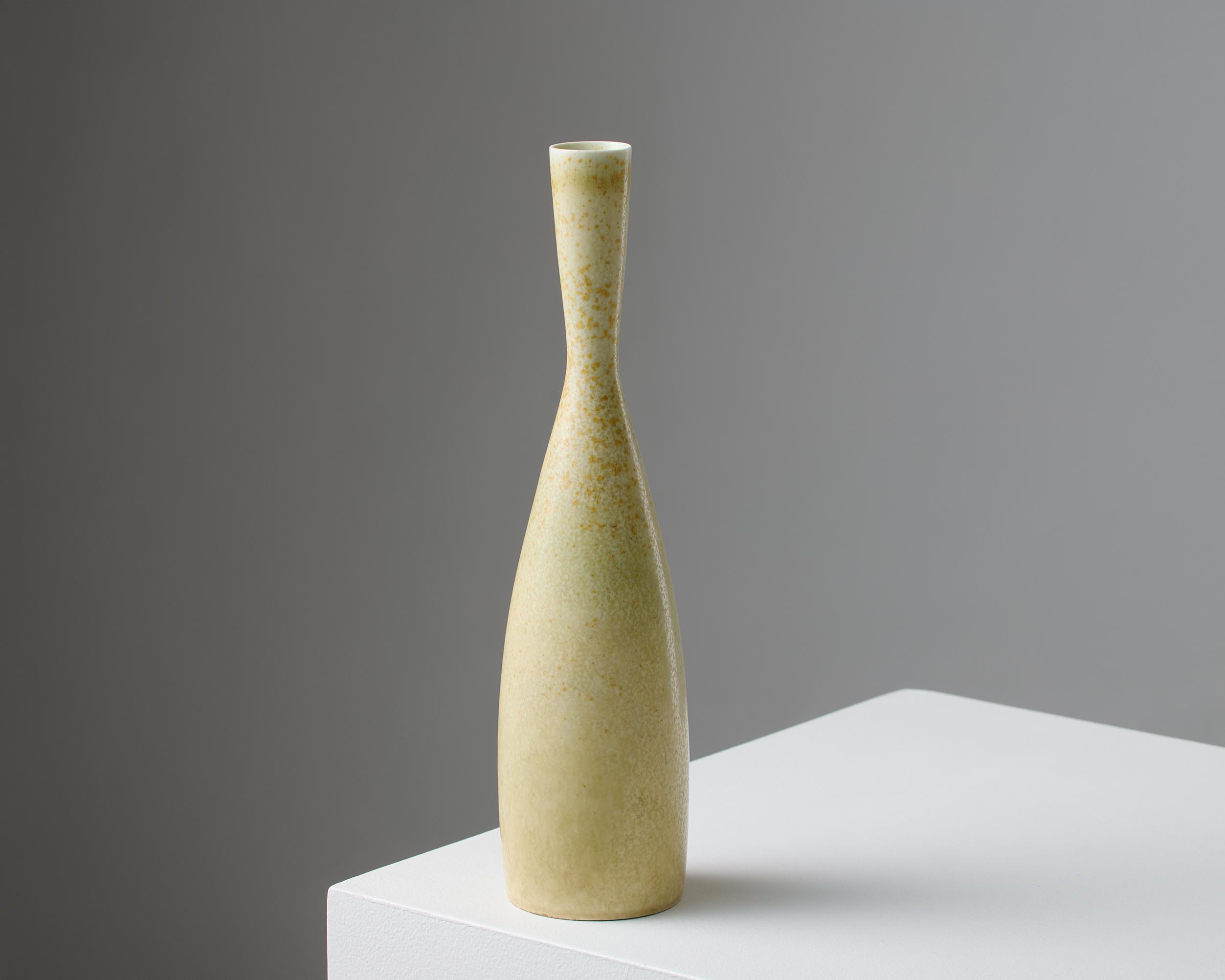 Vase designed by Carl Harry Stålhane for Rörstrand, Sweden, 1950s

Stoneware.

Signed

H: 28 cm / 11 1/16