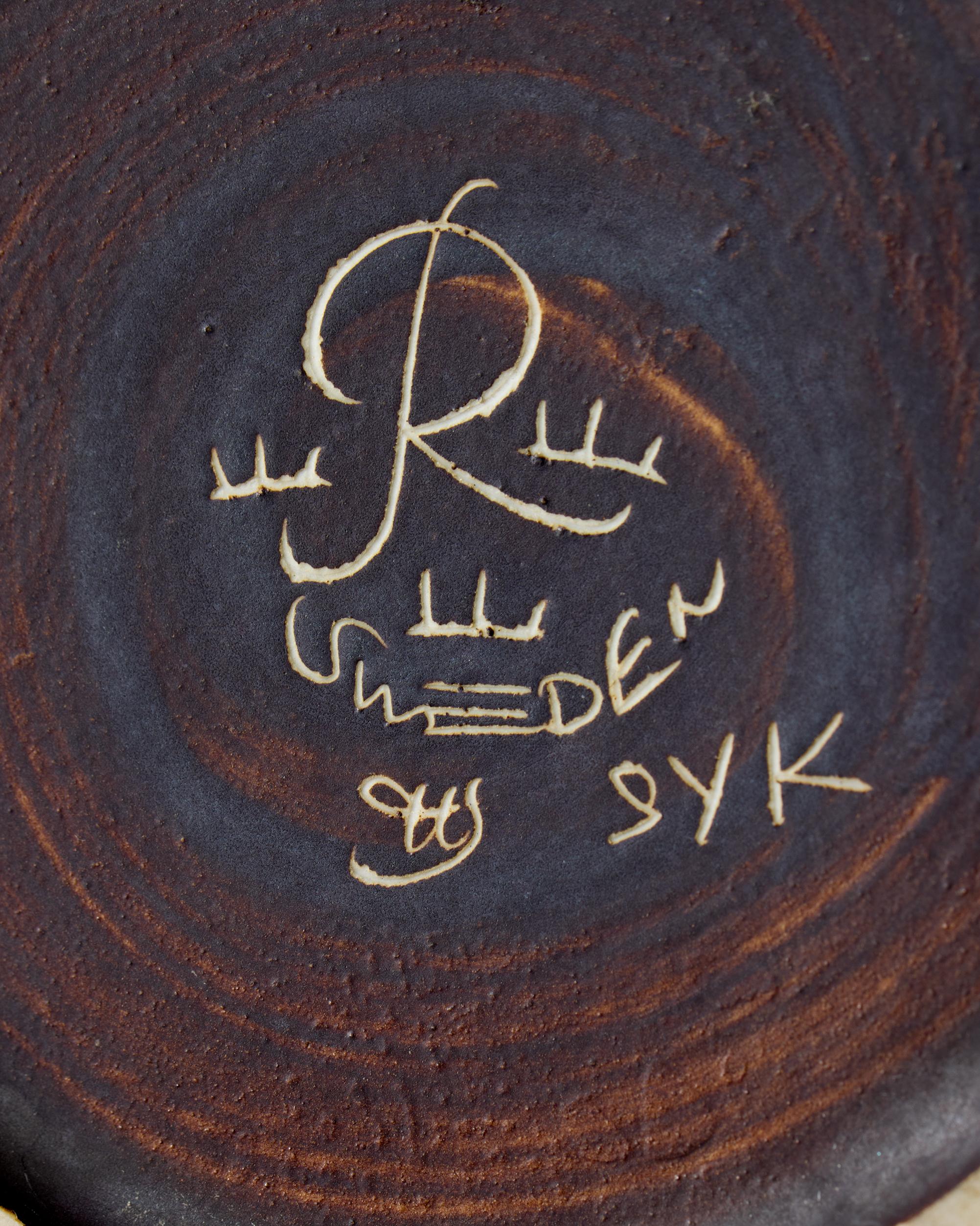 Stoneware Vase designed by Carl Harry Stålhane for Rörstrand, Sweden 1950s For Sale