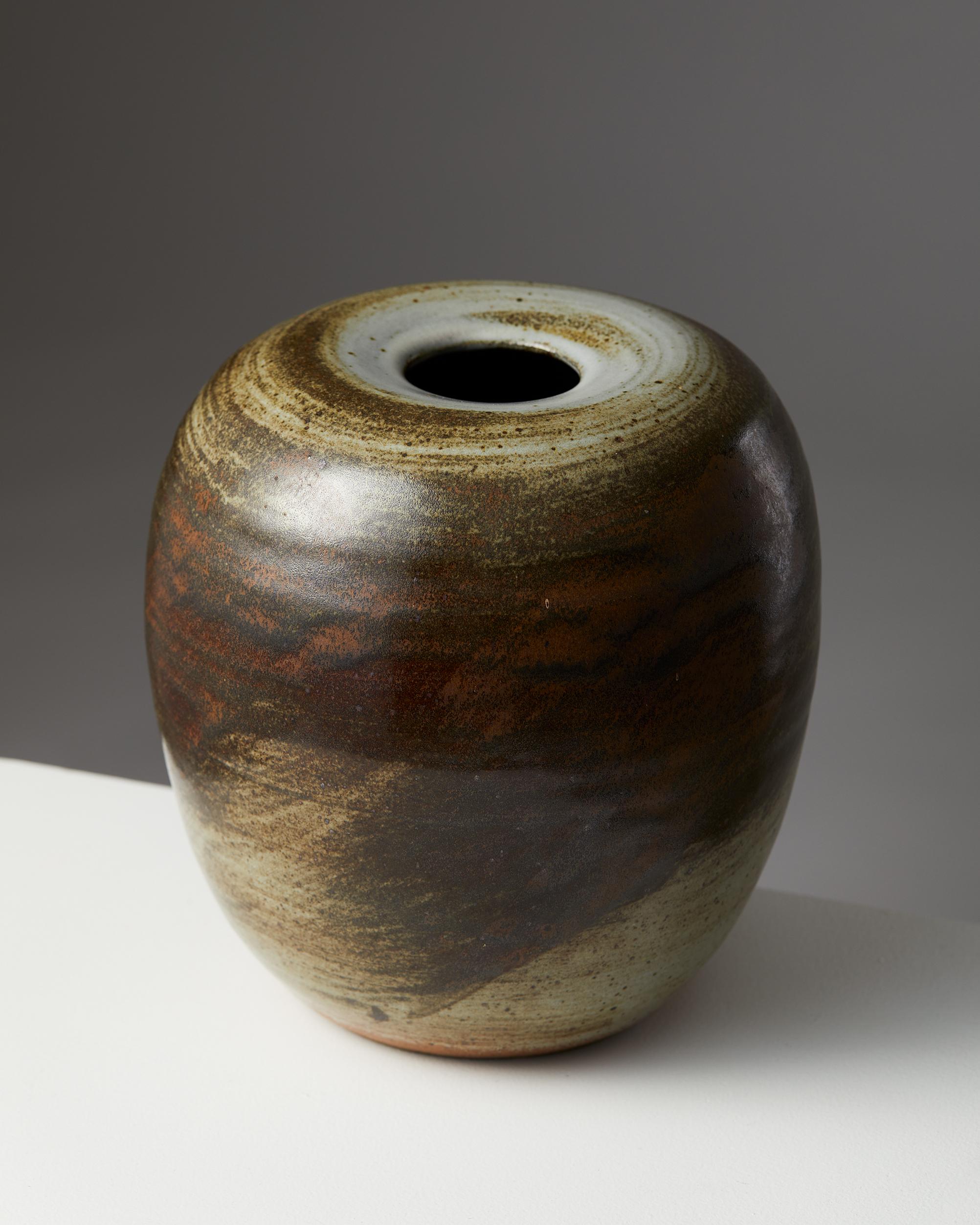 Mid-Century Modern Vase Designed by Carl-Harry Stålhane, Sweden. 1980s