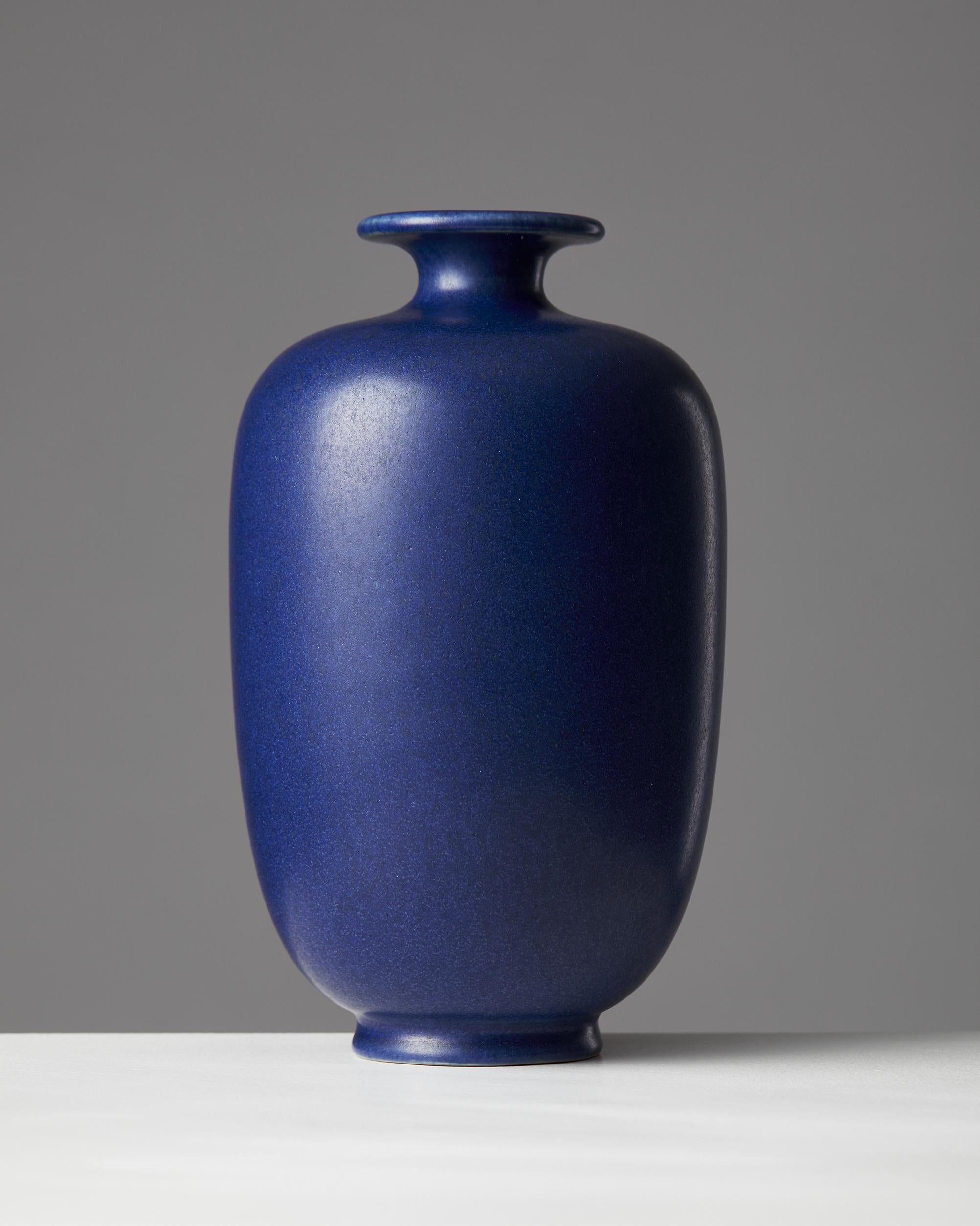 Swedish Vase Designed by Erich and Ingrid Triller for Tobo, Sweden, 1950s For Sale