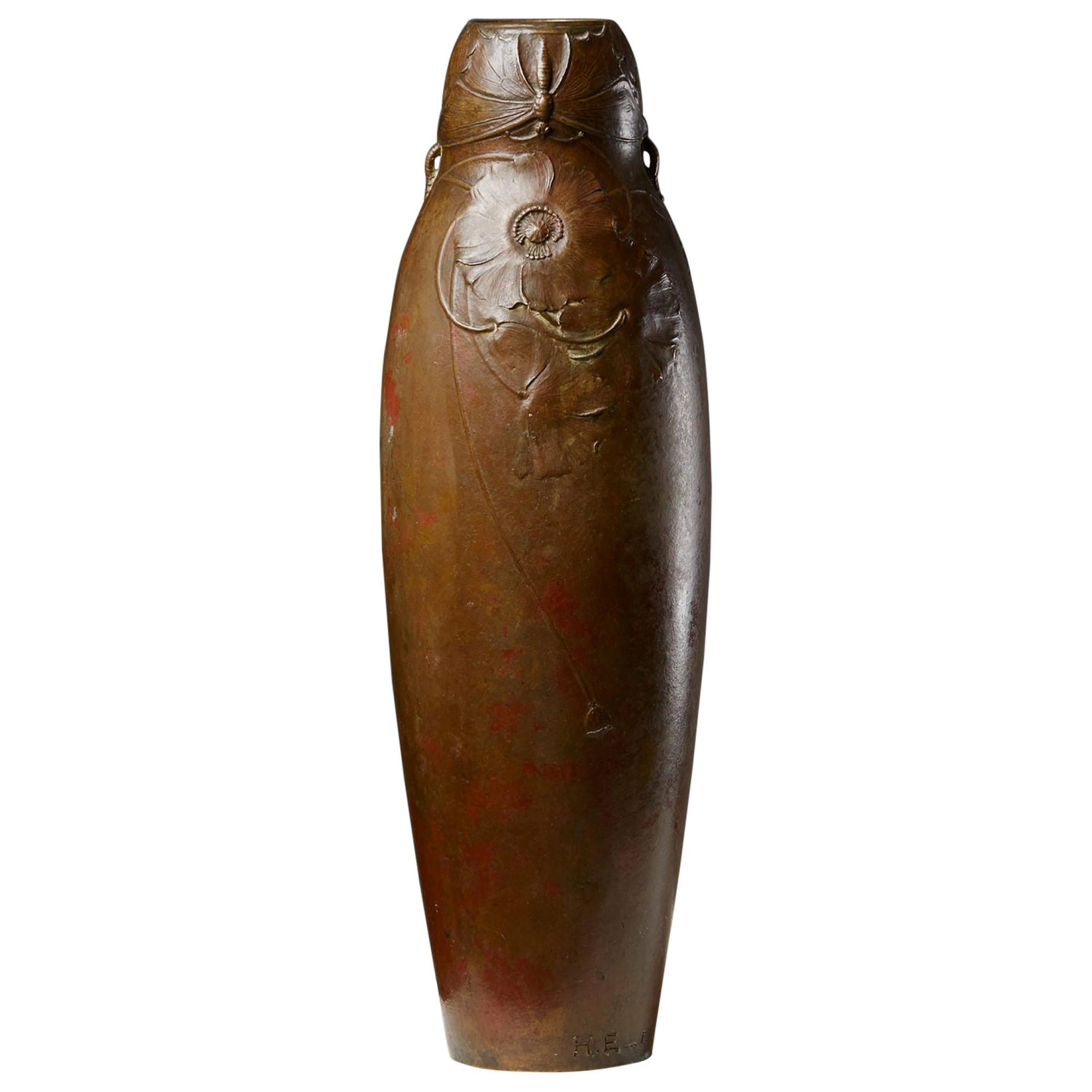 Vase Designed by Hugo Elmqvist, Sweden, circa 1900 For Sale