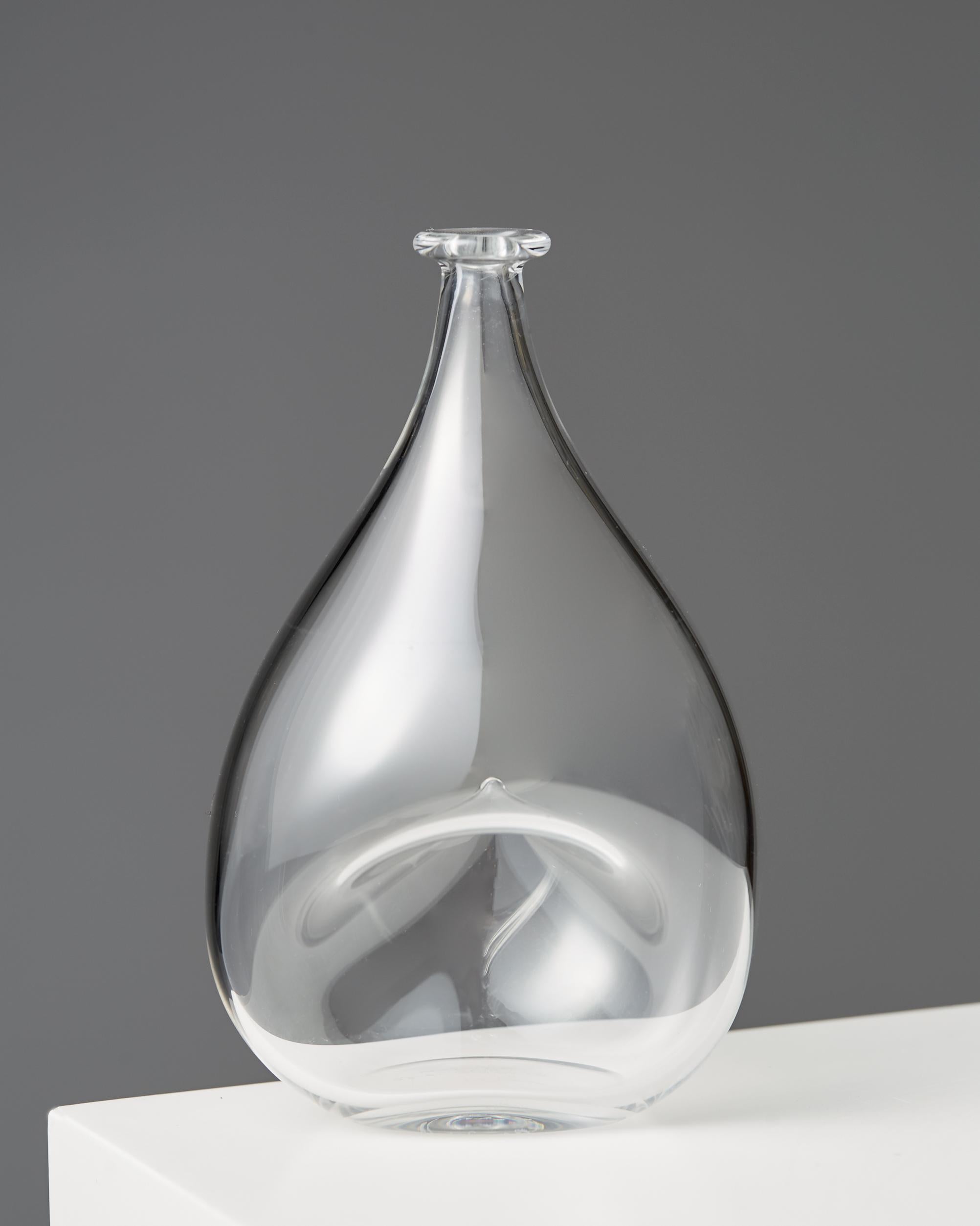 Swedish Vase Designed by Ingeborg Lundin for Orrefors, Sweden, 1950s