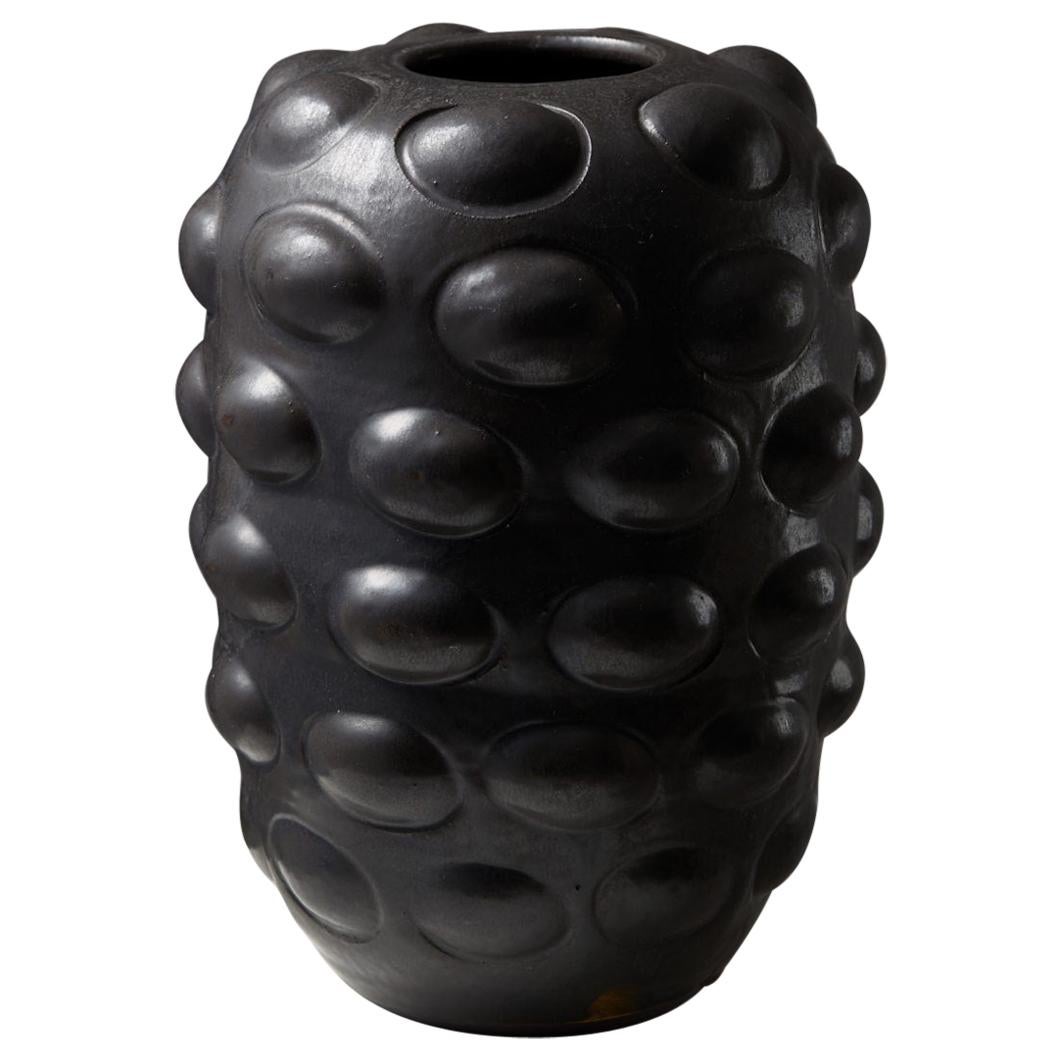 Vase designed by Mårten Medbo,
Sweden. 1998.

Signed. 

Stoneware.

Dimensions: 
H: 32 cm / 1' 1''
D: 26 cm / 10 1/4''