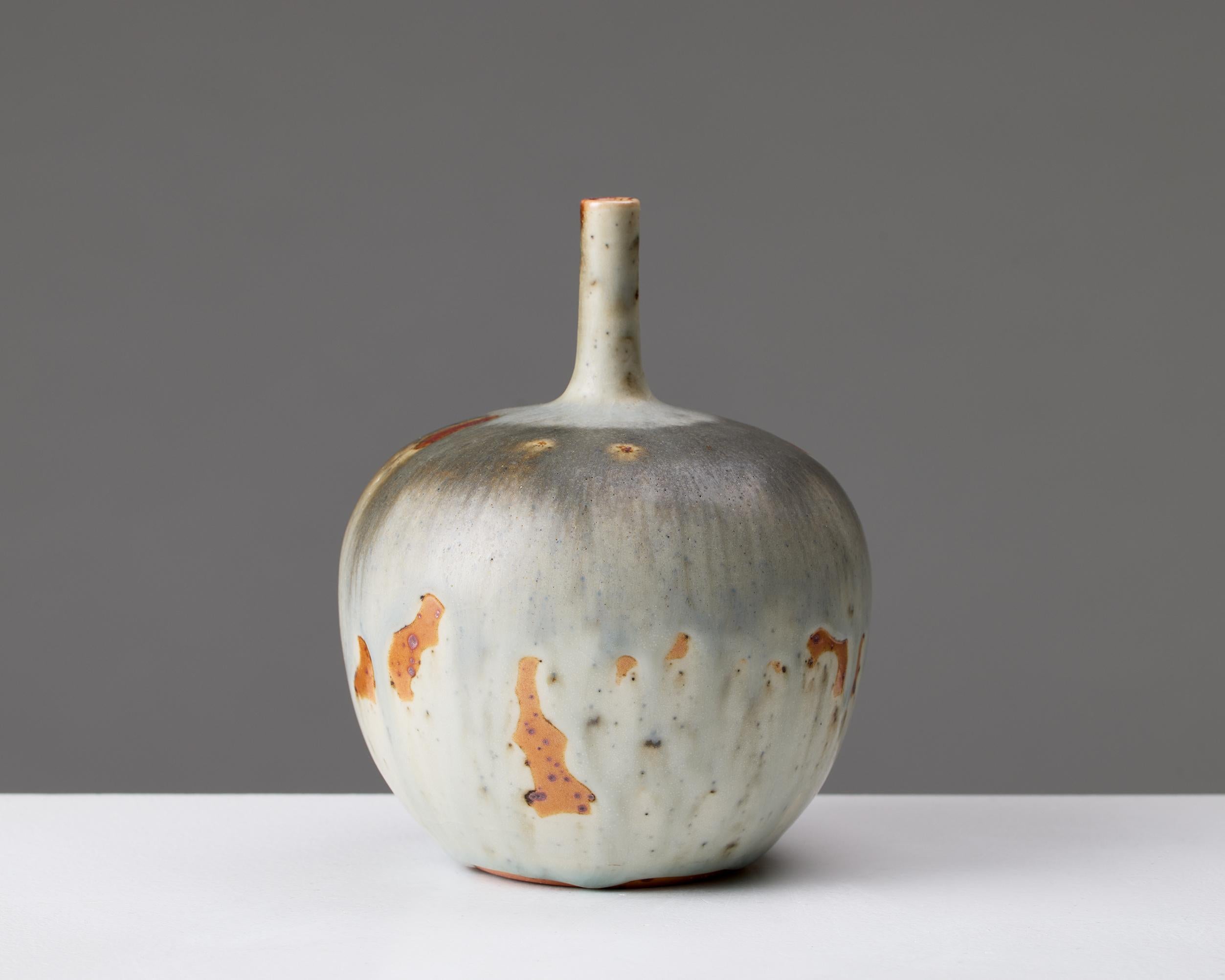 Vernissé Vase am designs par Rolf Palm, Suède années 1960 en vente