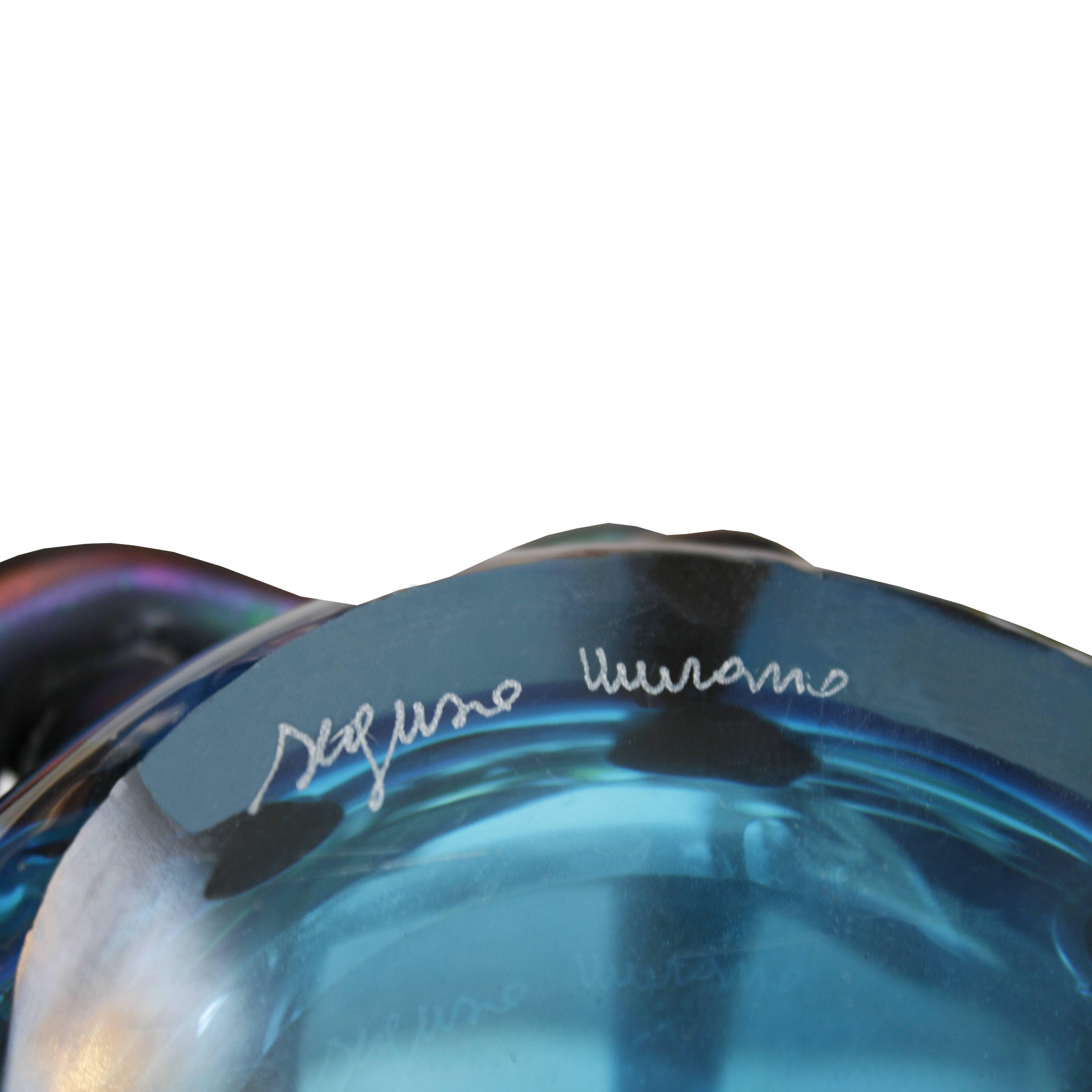 Murano Glass Vase Designed by Seguso Murano