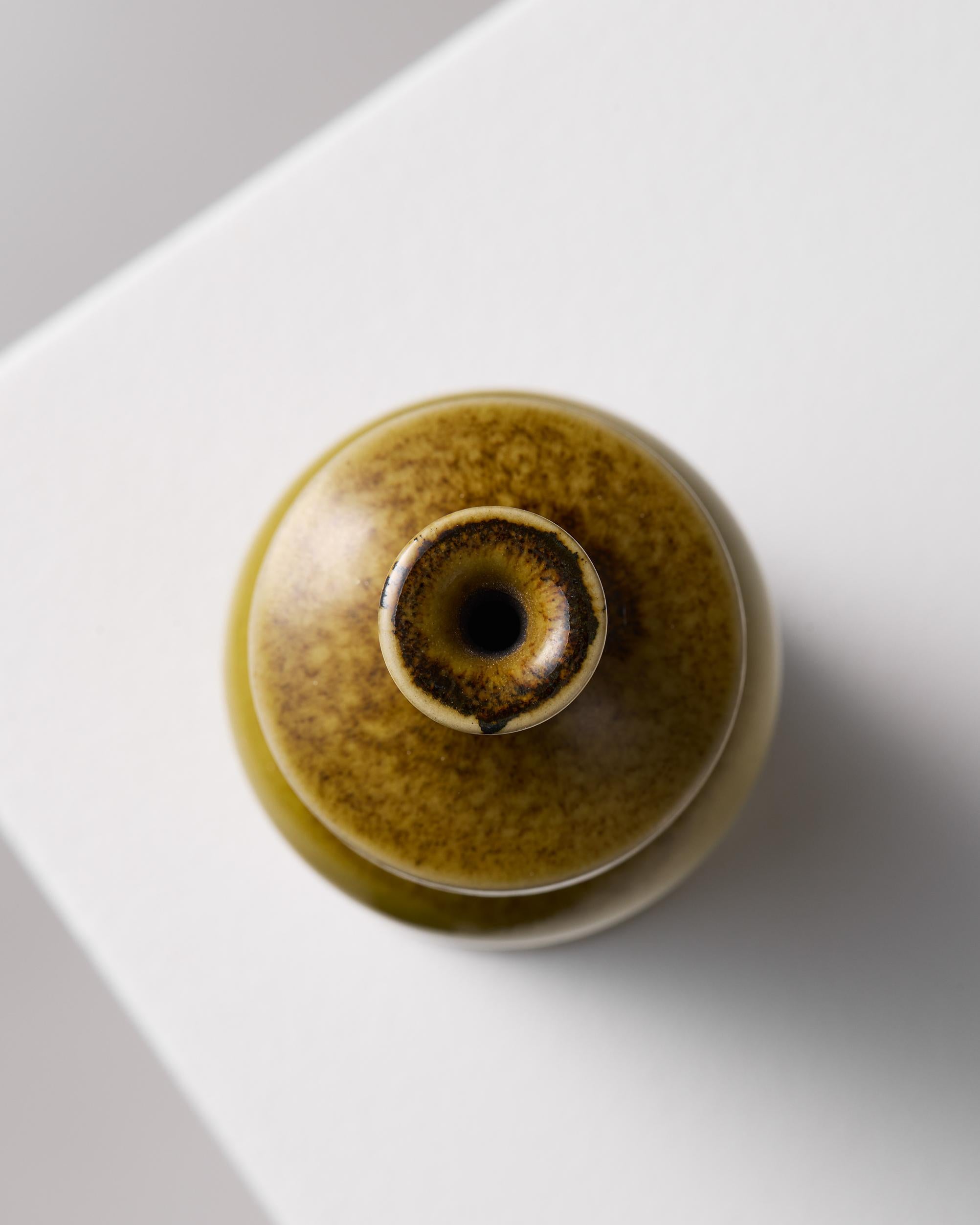 Stoneware Vase designed by Stig Lindberg for Gustavsberg Studio Sweden, 1970 For Sale