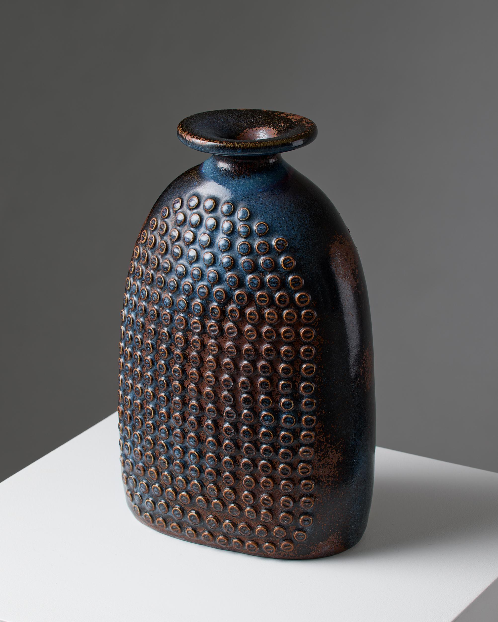 Suédois Vase conçu par Stig Lindberg pour Gustavsberg, Suède, années 1960 en vente