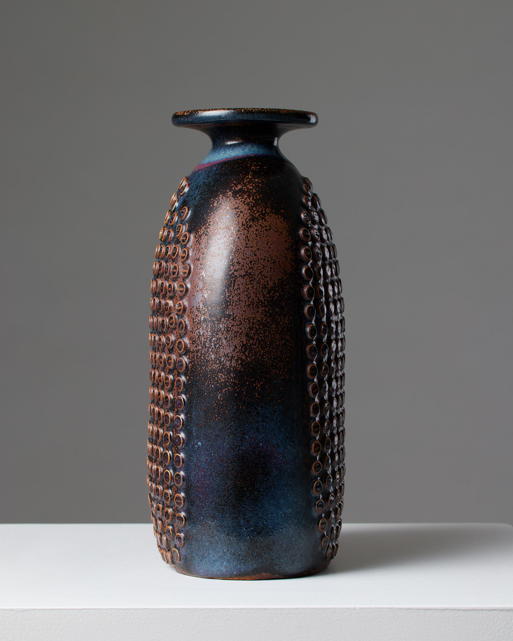 Grès Vase conçu par Stig Lindberg pour Gustavsberg, Suède, années 1960 en vente