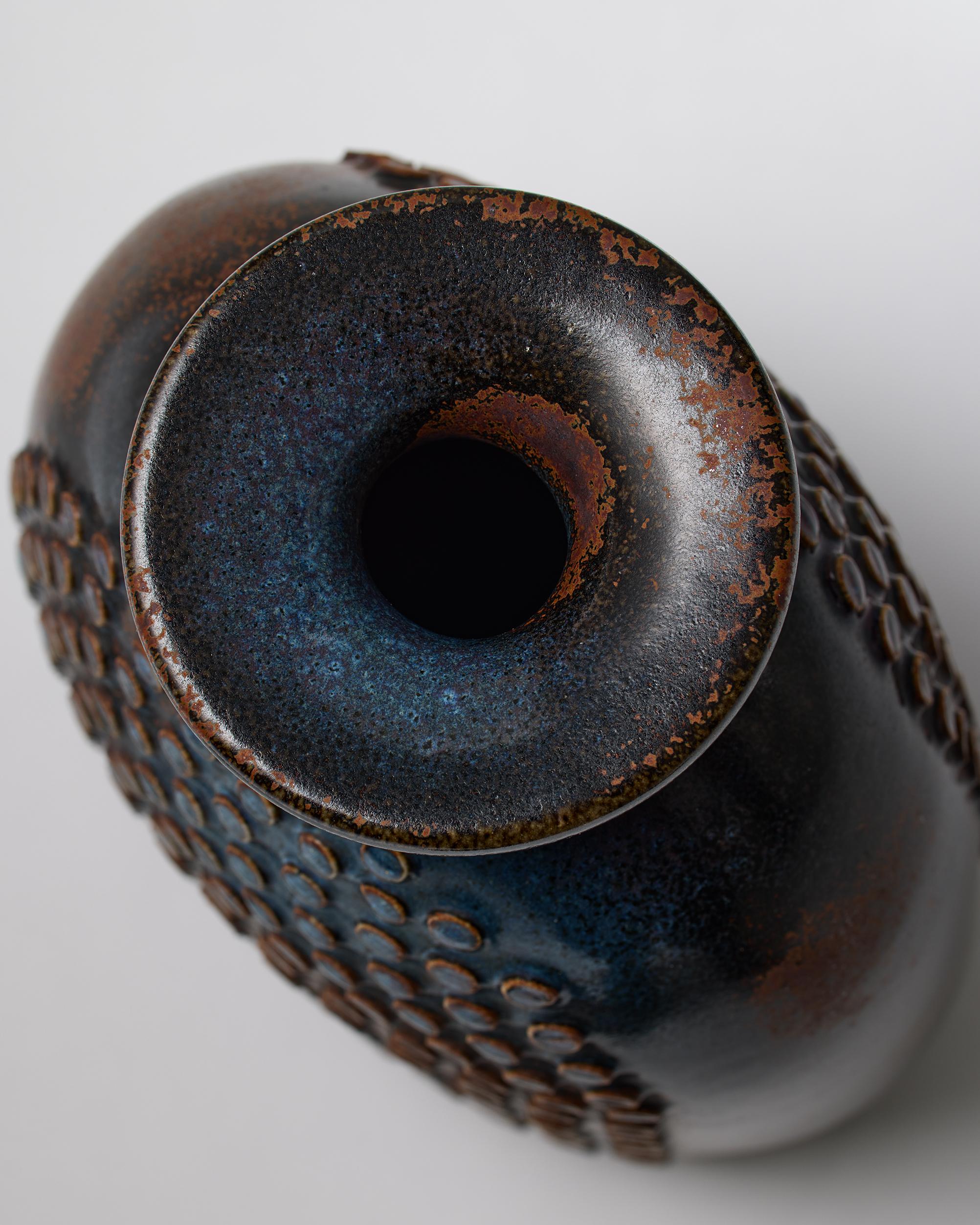 Vase conçu par Stig Lindberg pour Gustavsberg, Suède, années 1960 en vente 1
