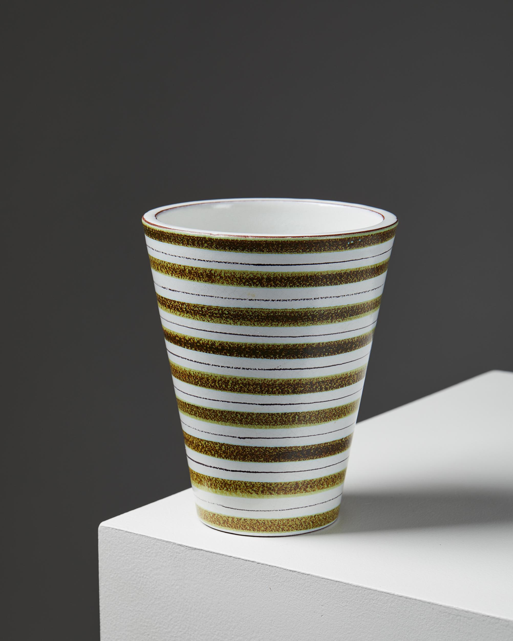 Mid-Century Modern Vase Designed by Stig Lindberg