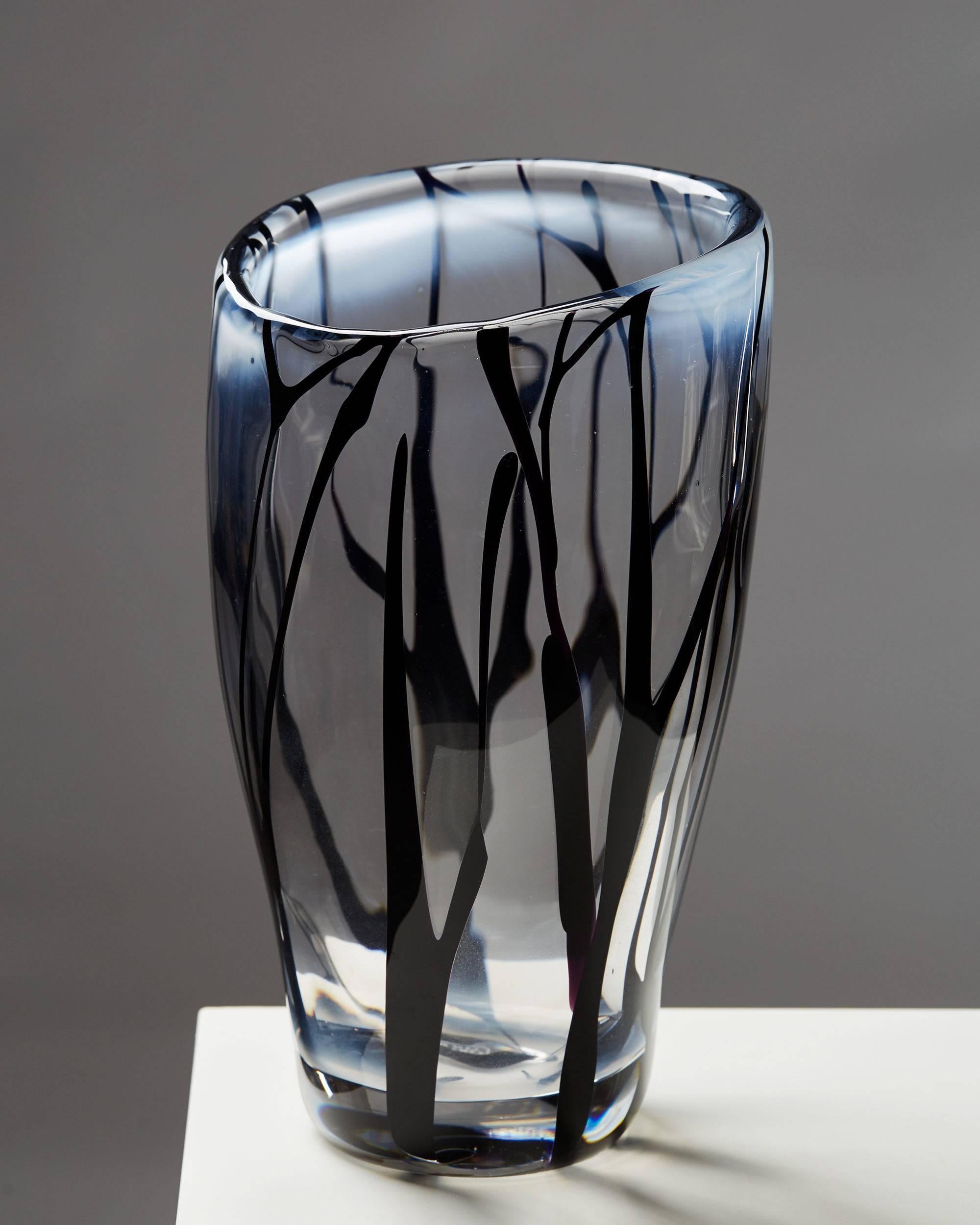 Swedish Vase Designed by Vicke Lindstrand for Kosta Boda, Sweden, 1954