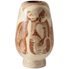 Vase, Designed by Vicke Lindstrand for Uppsala Ekeby, Sweden 1940s