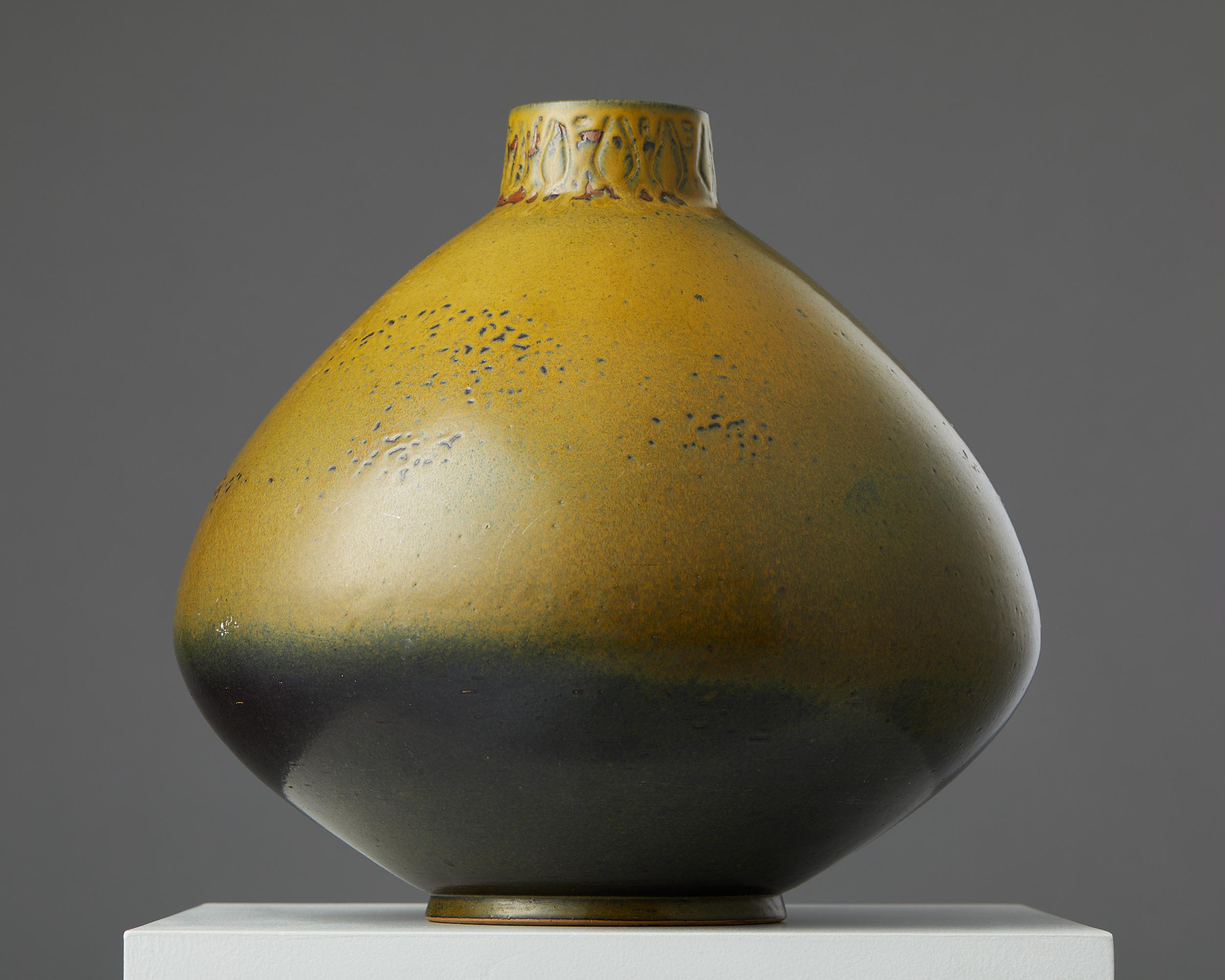 Swedish Vase Designed by Yngve Blixt, Stoneware, Sweden, 1955 For Sale