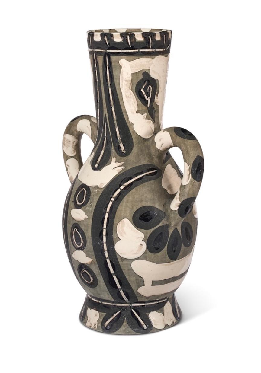 Smaltato Pablo Picasso Vaso Deux anses hautes (A.R. 141) Il Re, Vaso in ceramica Madoura in vendita