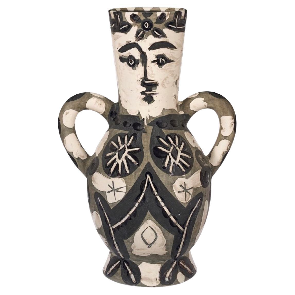 Pablo Picasso Vase Deux anses hautes (A.R. 141) The King, Madoura Ceramic Vase