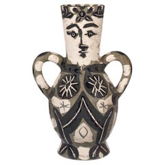 Pablo Picasso Vase Deux anses hautes (A.R. 141) The King, Madoura Ceramic Vase