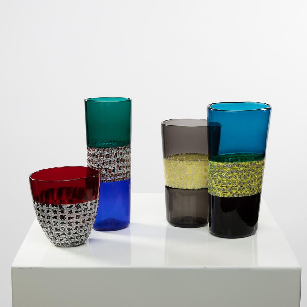 Vase Double incalmo avec bande centrale de murrine par Riccardo Licata en vente 4