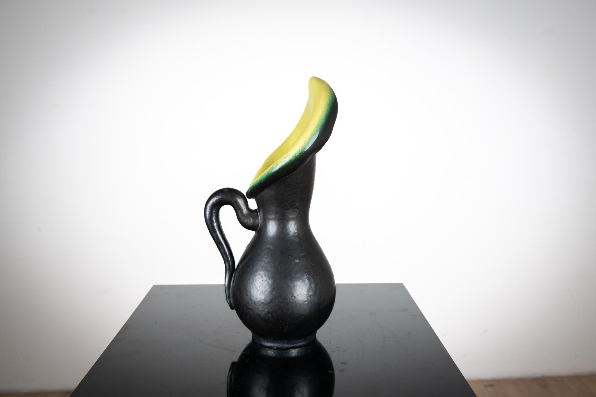 Vase en céramique, modéle 837, Pol Chambost, France 1955 In Excellent Condition For Sale In SAINT-SEVER, FR