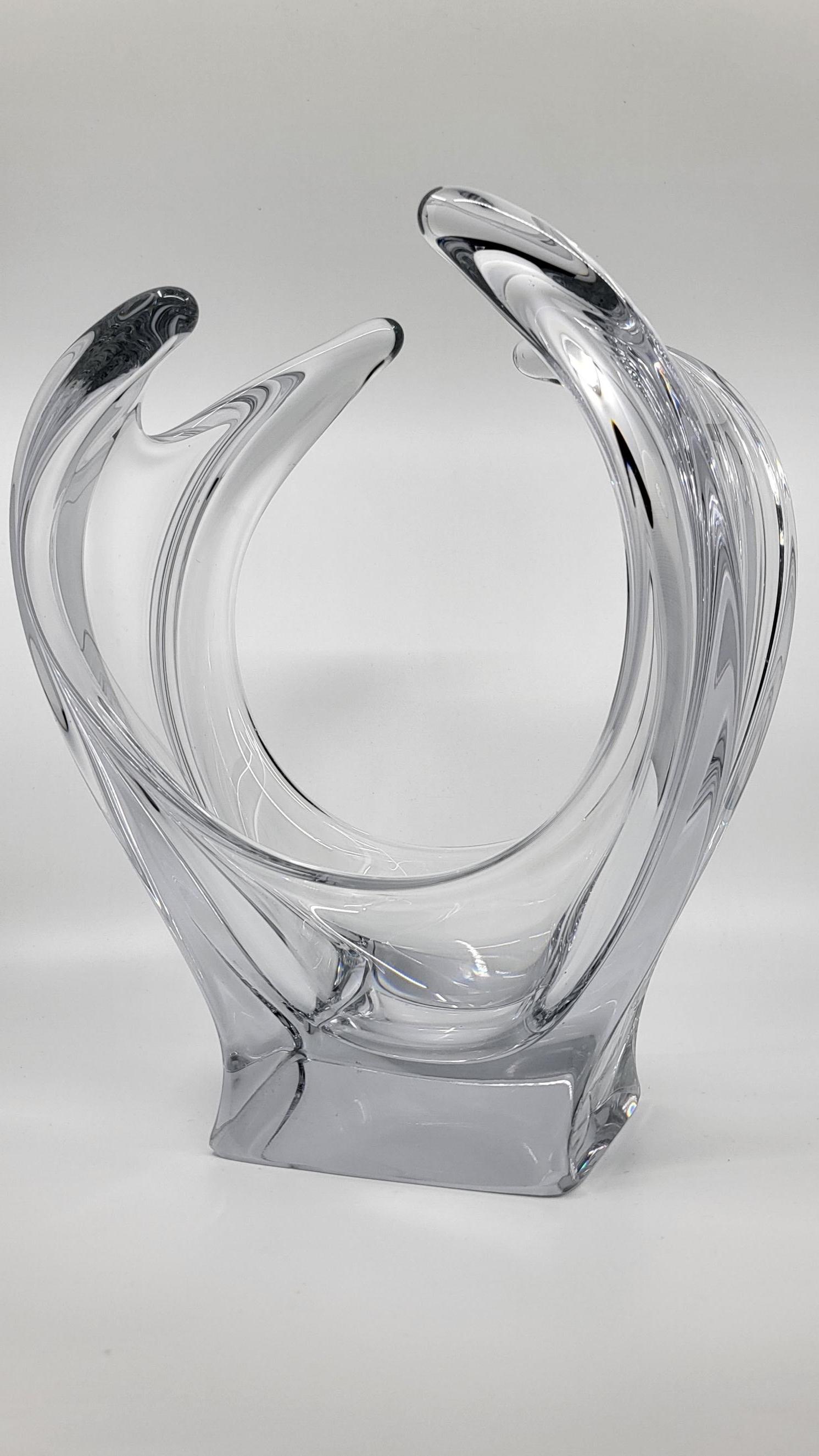 Vase en cristal Français 1970 In Excellent Condition In AIX-LES-BAINS, FR