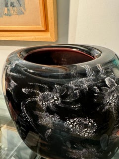 Vase en Verre Soufflé signé Ada Loumani – Pièce d’Exception