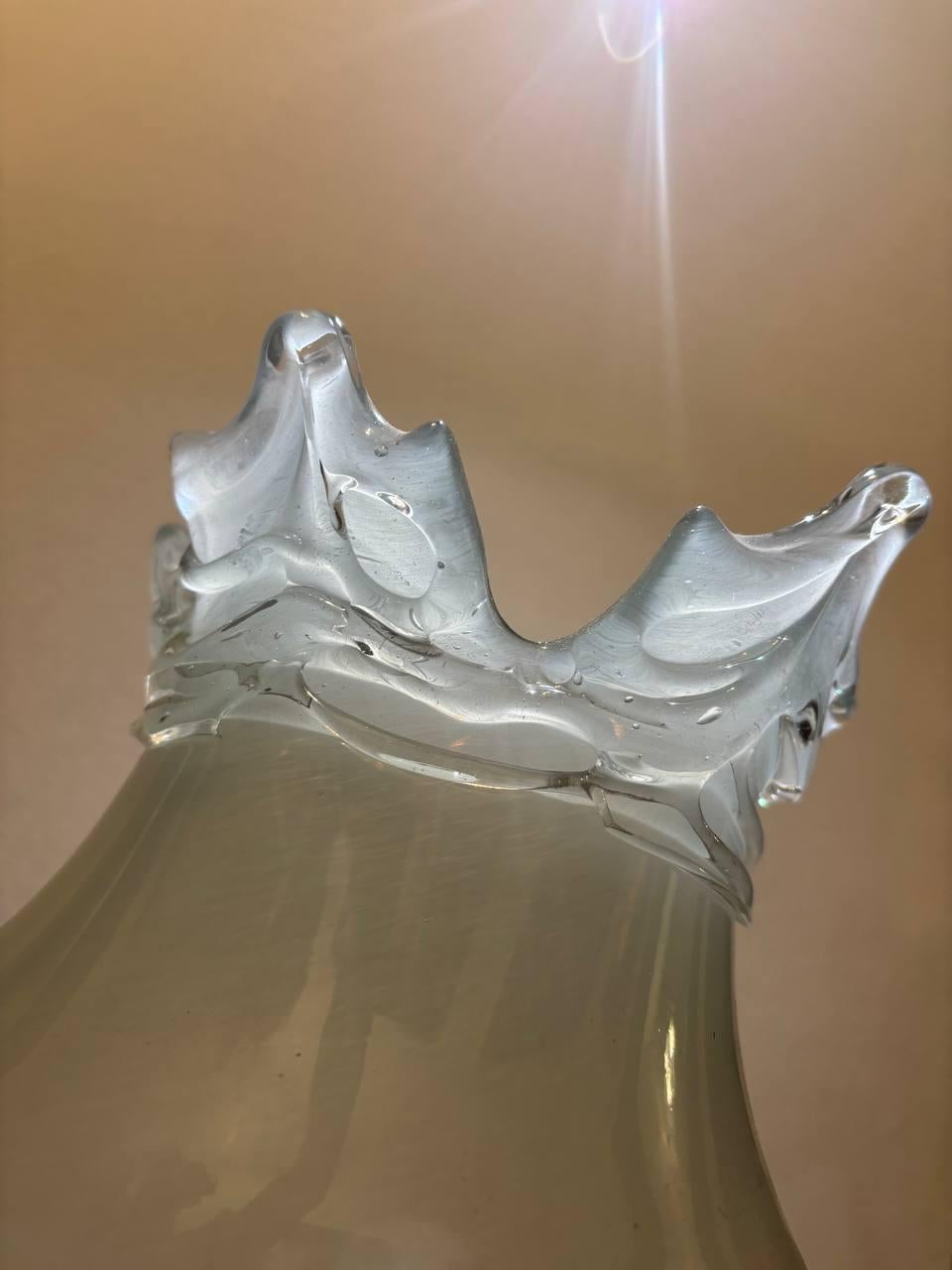20th Century Vase Ercole Barovier  sfumature iridescenti in vetro di murano 1940's in vendita