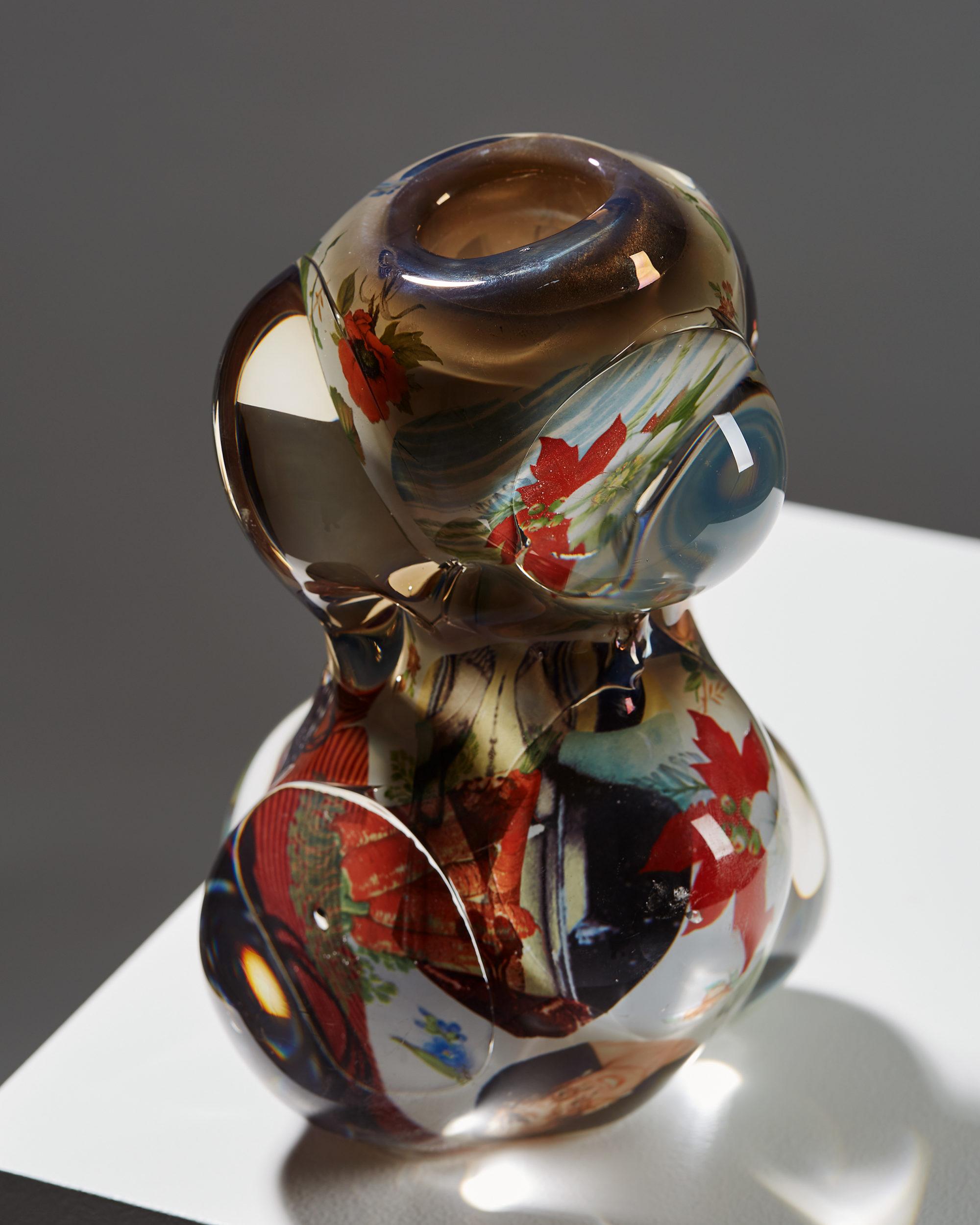 Swedish Vase 'Fabula' Designed by Per B. Sundberg for Orrefors, Sweden, 1998 For Sale