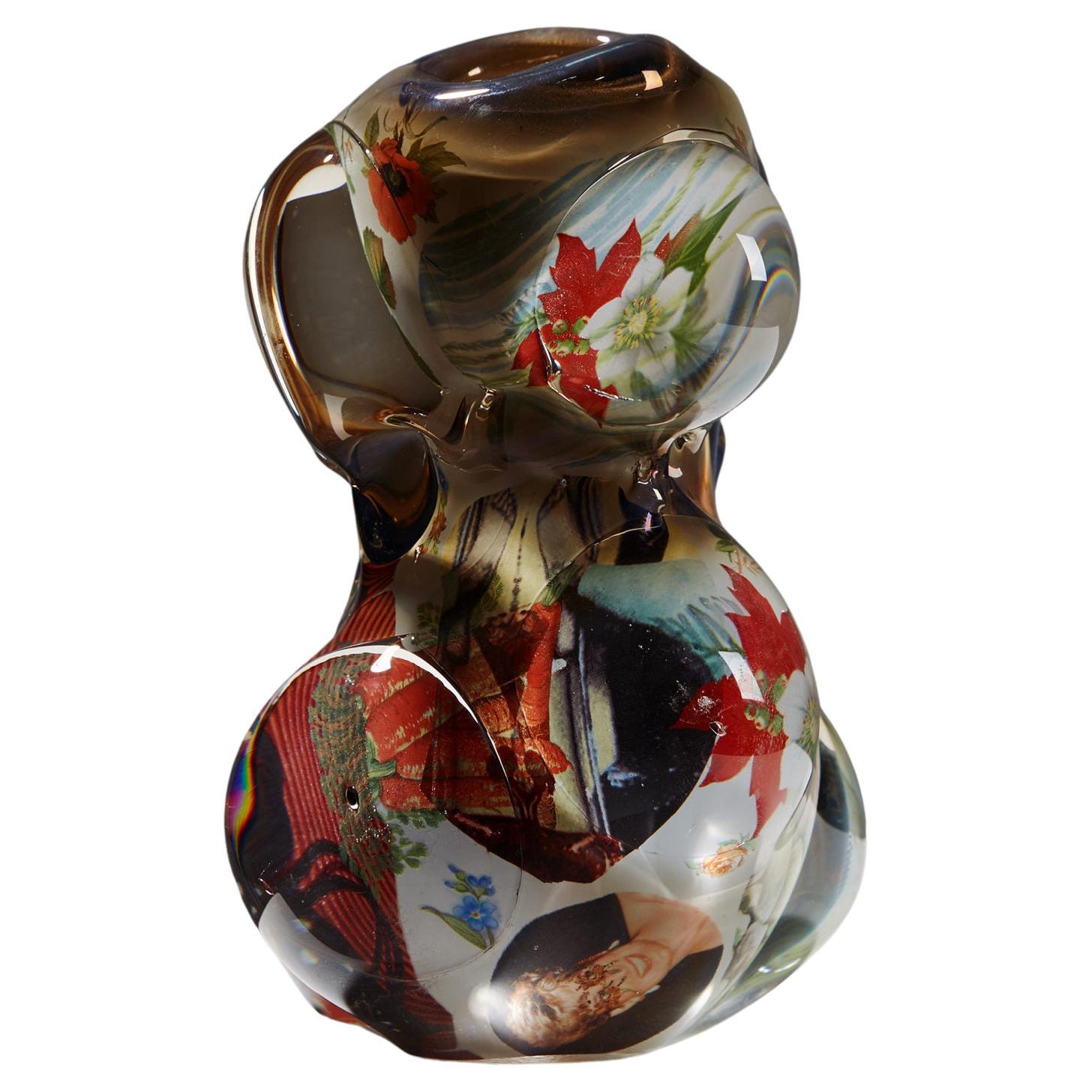 Vase „Fabula“ entworfen von Per B. Sundberg für Orrefors, Schweden, 1998