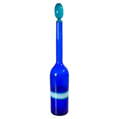 Vase "Fasce Orizzontali" 'Blu Azzurro', Design by F. Bianconi for Venini, 1950s