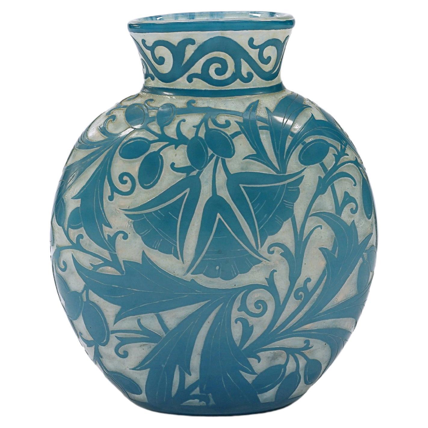 Vase “Fleurs Stysees'' by Nancy Daum For Sale