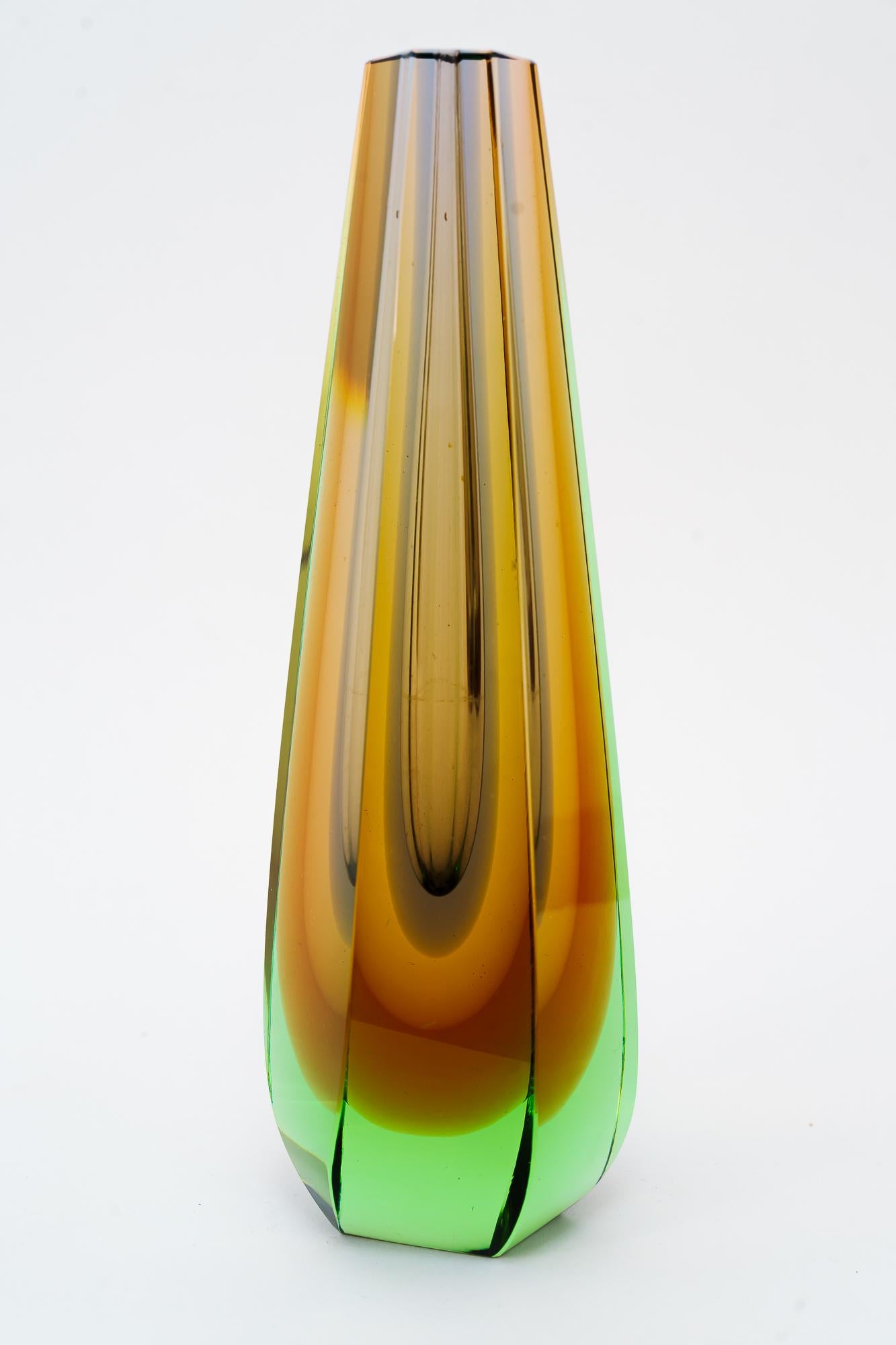 Murano Glass Vase for 1 Flower, Italy 1950s by Murano