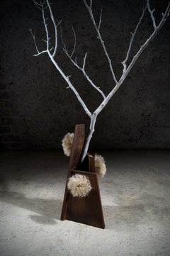 Vase for a Mountain Dreamer in Steel and Hemp by Frederic Gaillard