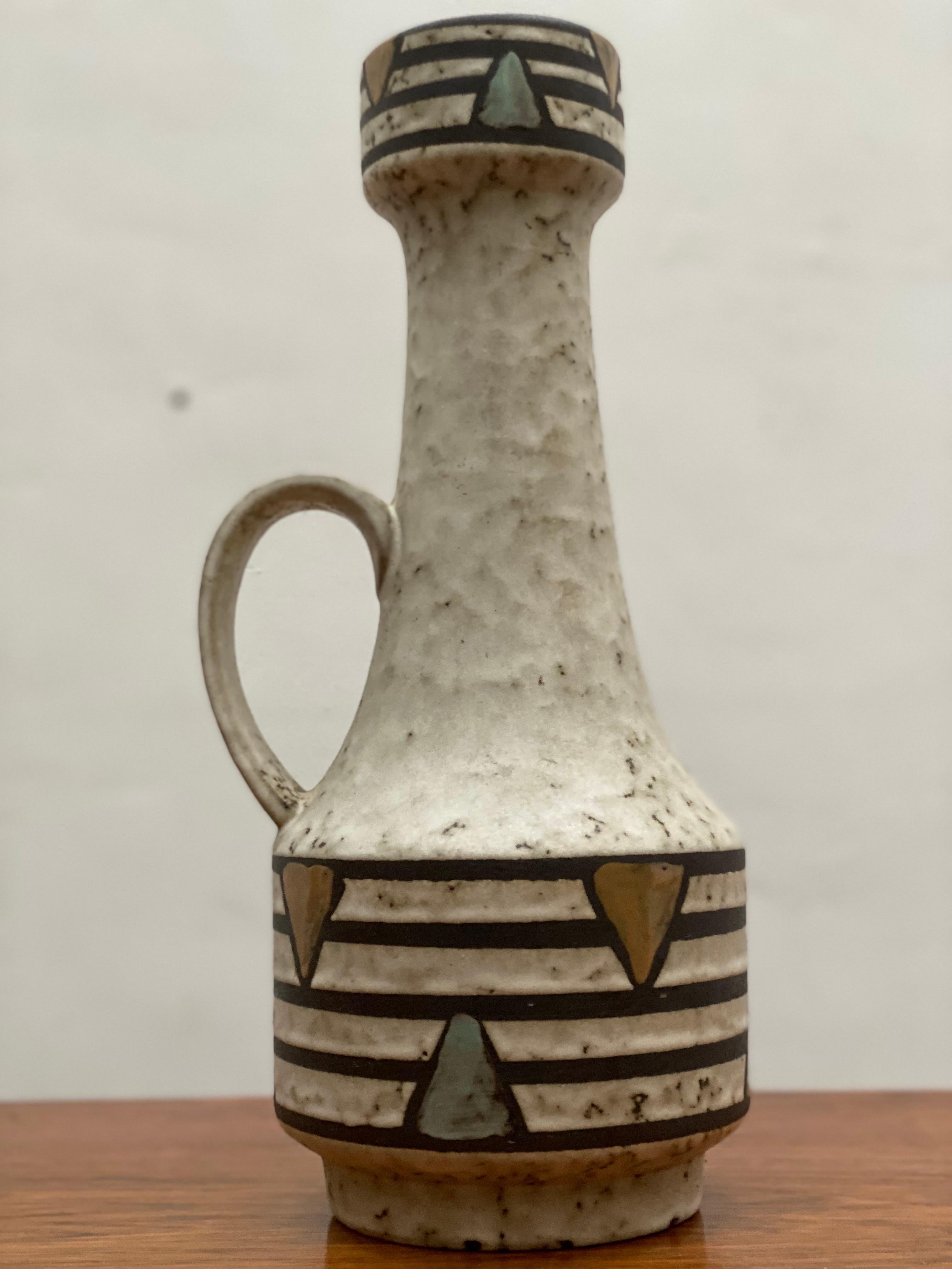Vase Jasba Ceramic Form and Farbe Germany, 1960s For Sale 2