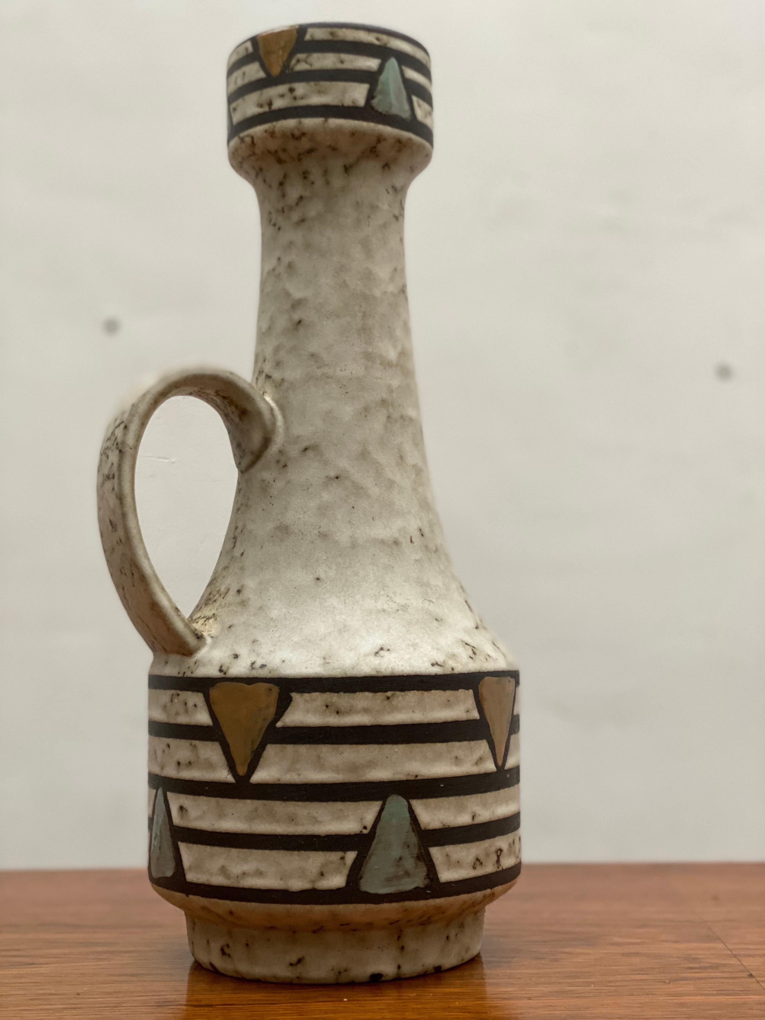 Vase Jasba Ceramic Form and Farbe Germany, 1960s For Sale 5