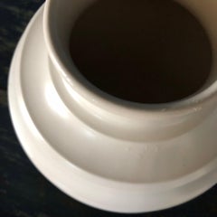 White "Moonstone" Football Vase by Keith Murray for Wedgwood