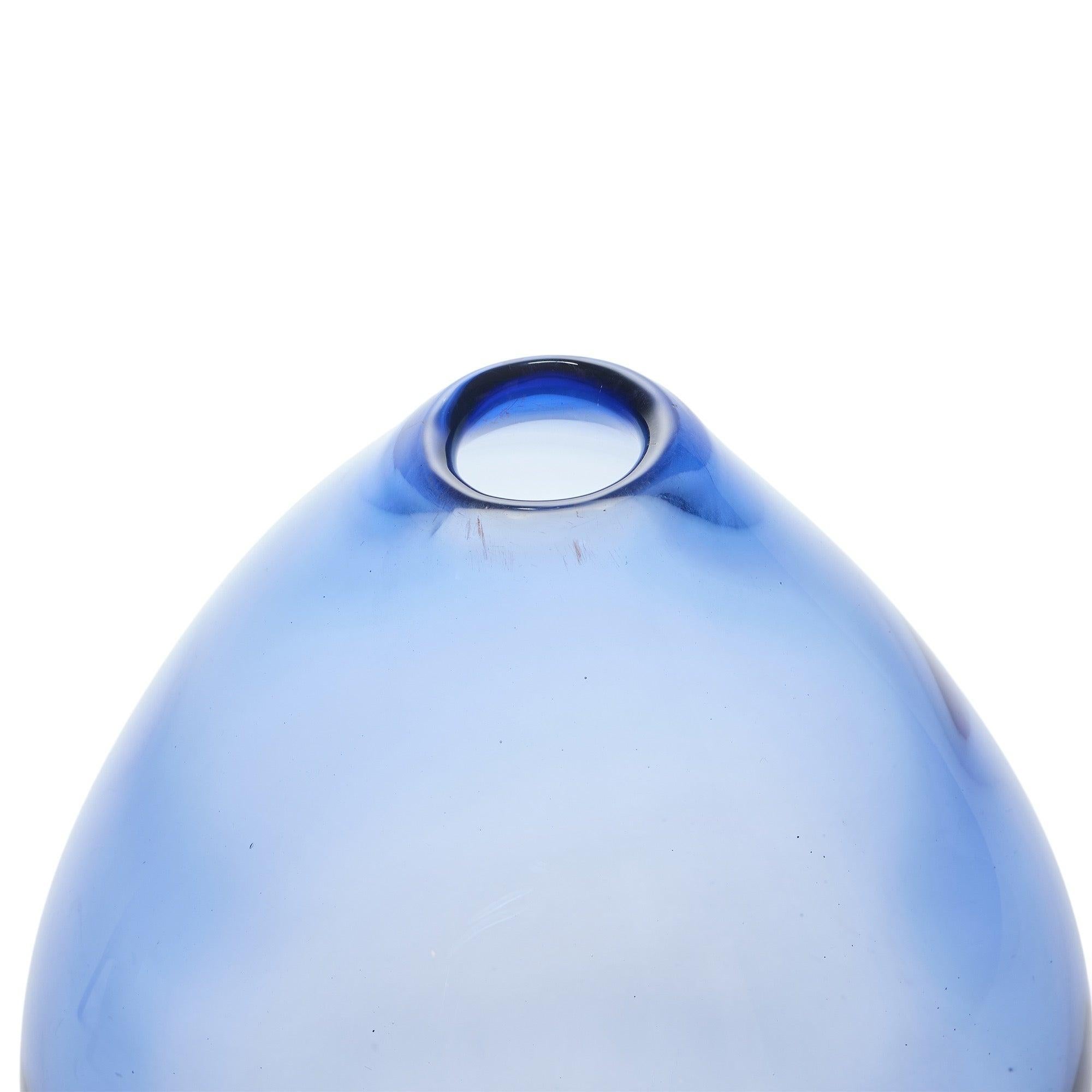 Swedish Monumental Scale Bubble Vase by Per Lutken for Holmegaard For Sale