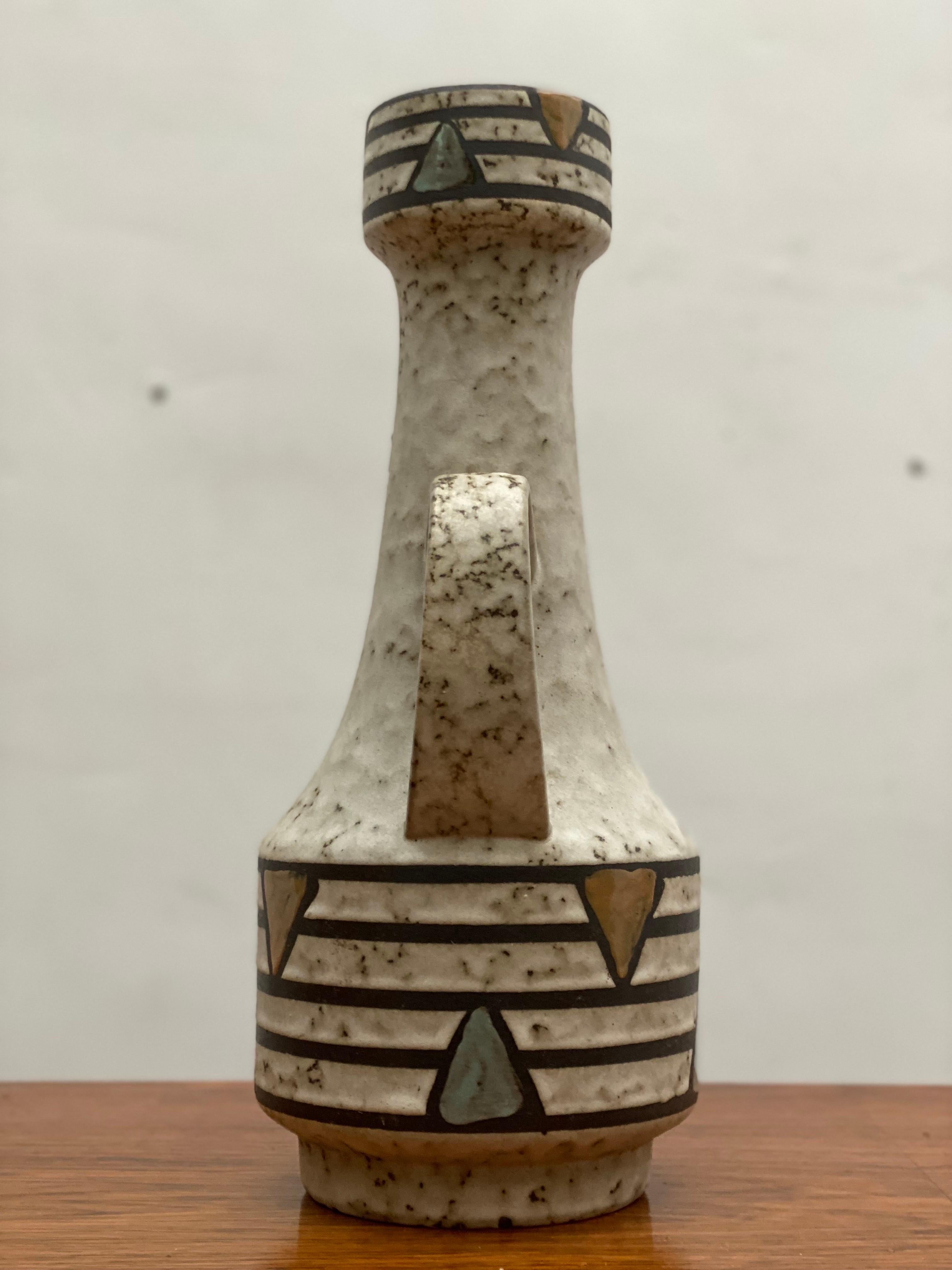 Vase Jasba Ceramic Form and Farbe Germany, 1960s In Good Condition For Sale In Antwerp, BE