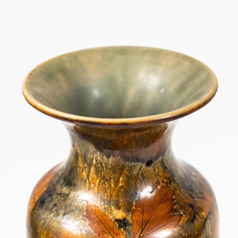 Tall Vase with Leaves by Royal Doulton For Sale at 1stDibs tall vase
