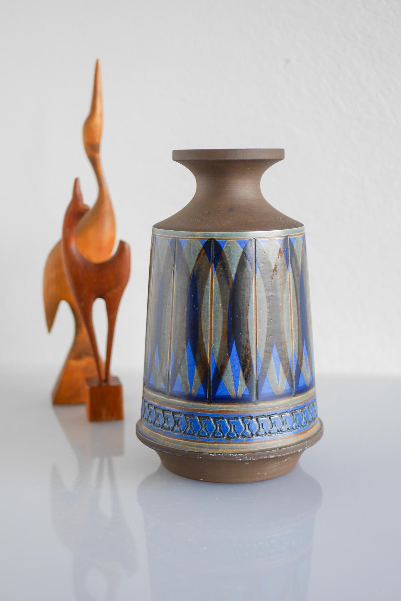Mid-Century Modern Vase from Alingsås, Sweden by Ulla Wihnblad