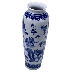 Vase from China, 20th Century, Blue and White, Porcelain