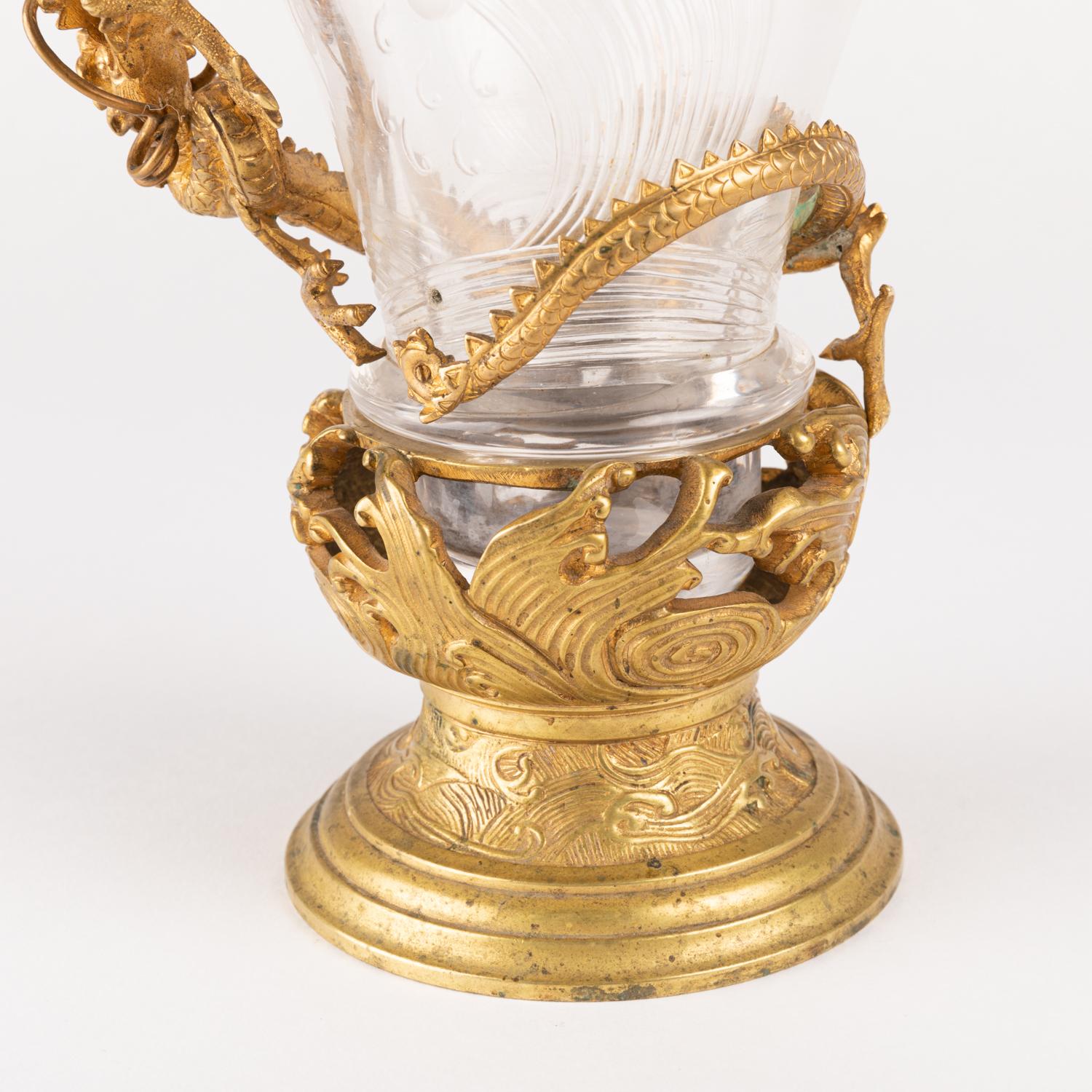 Vase from the Escalier de Cristal, Gilt Bronze Mounting, 19th century For Sale 4