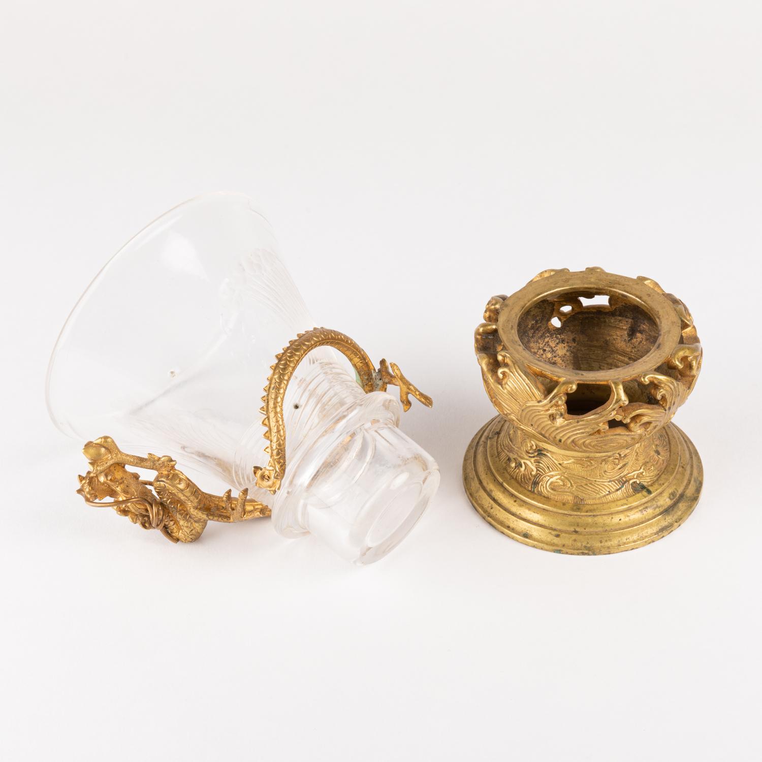 19th Century Vase from the Escalier de Cristal, Gilt Bronze Mounting, 19th century For Sale