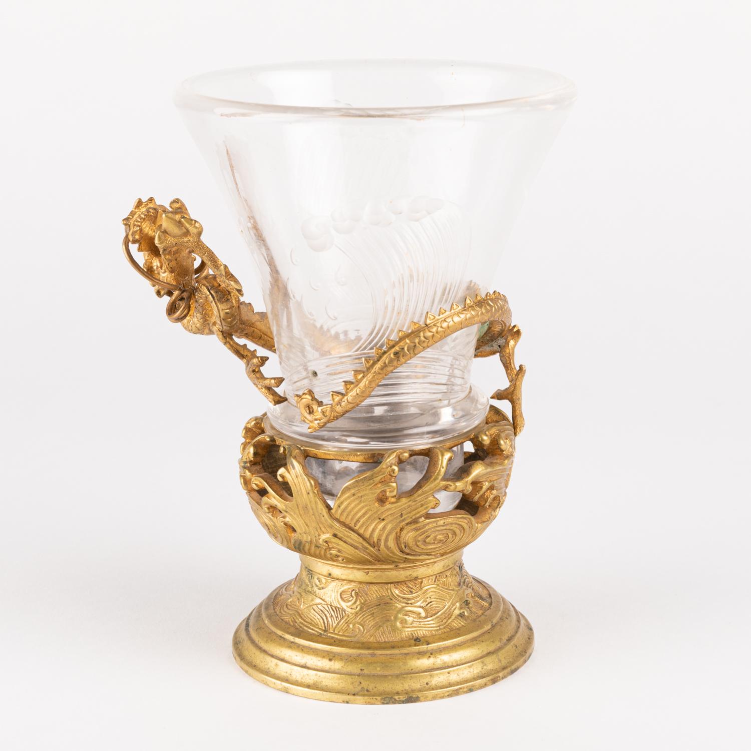 Vase from the Escalier de Cristal, Gilt Bronze Mounting, 19th century For Sale 1