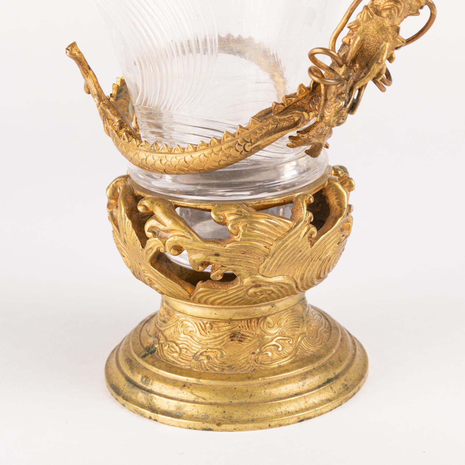 Vase from the Escalier de Cristal, Gilt Bronze Mounting, 19th century For Sale 3