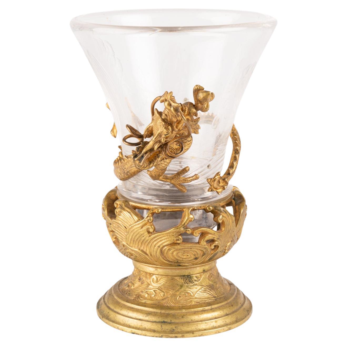 Vase from the Escalier de Cristal, Gilt Bronze Mounting, 19th century