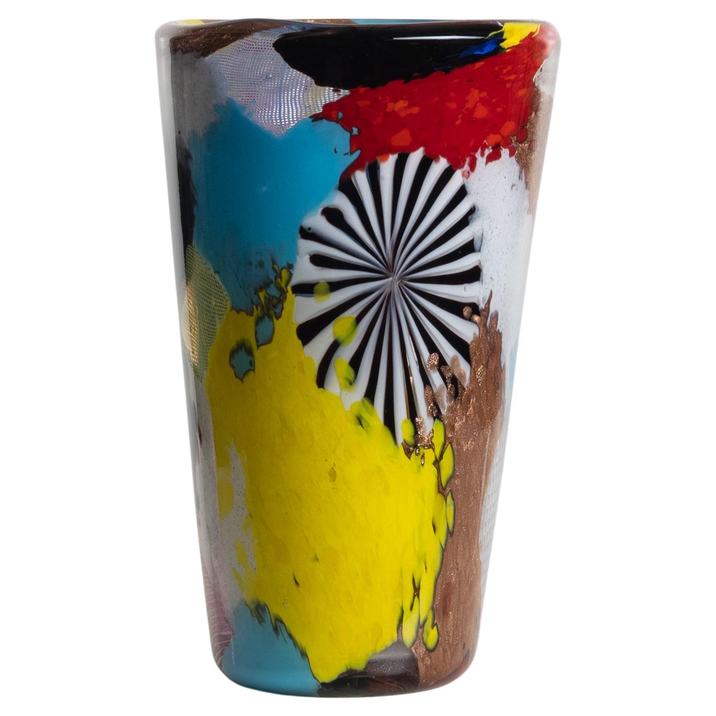 Jarrón de la serie Oriente de Dino Martens, Aureliano Toso, Murano, Italia