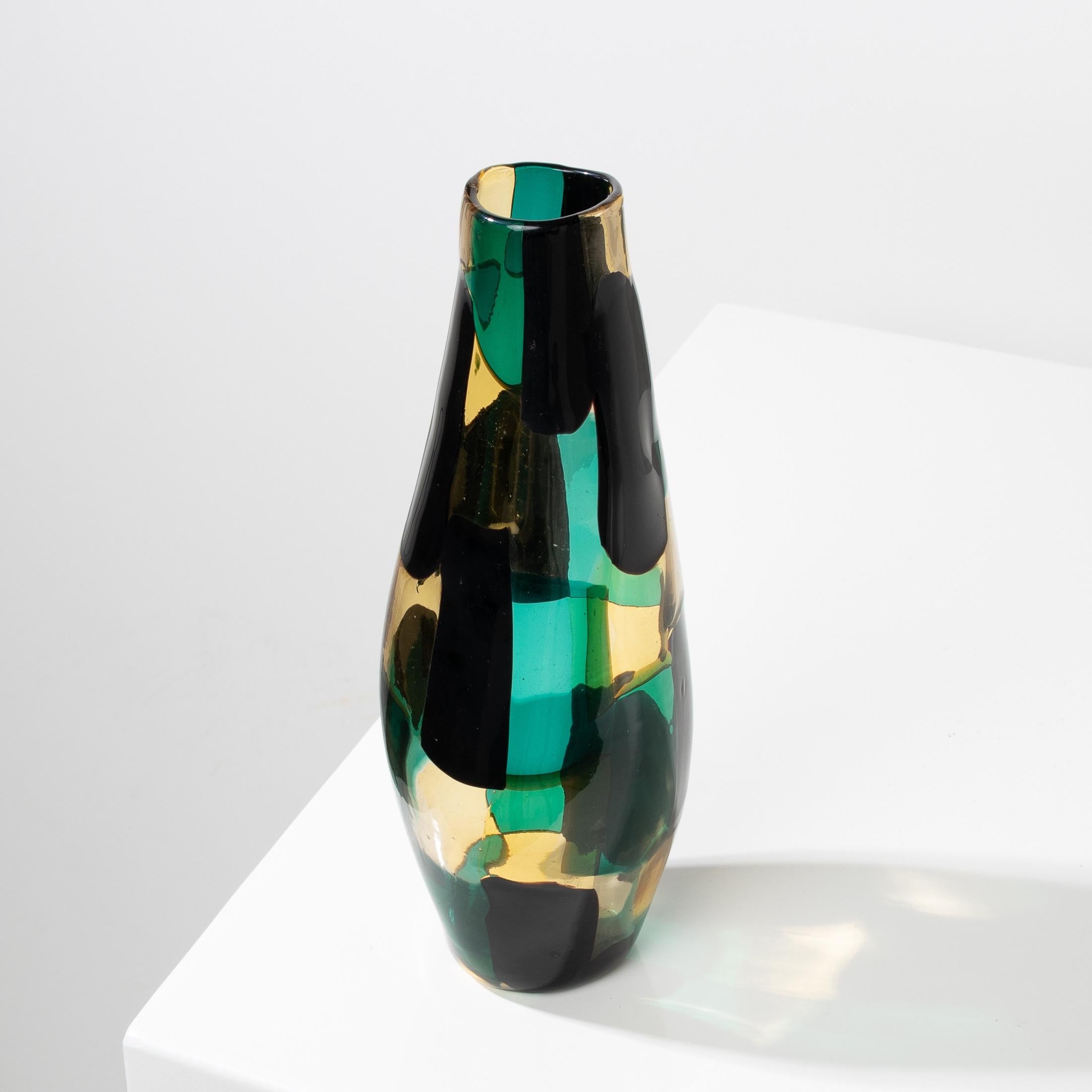 Vase from the “Pezzato” Series 'Referenced under Number 4393' by Fulvio Bianconi In Good Condition In Brussels, BE