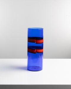 Vase from the series “a fasce orizzontali” by Fulvio Bianconi, Venini