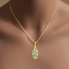 Vase Full of Pear Shaped Opals Necklace