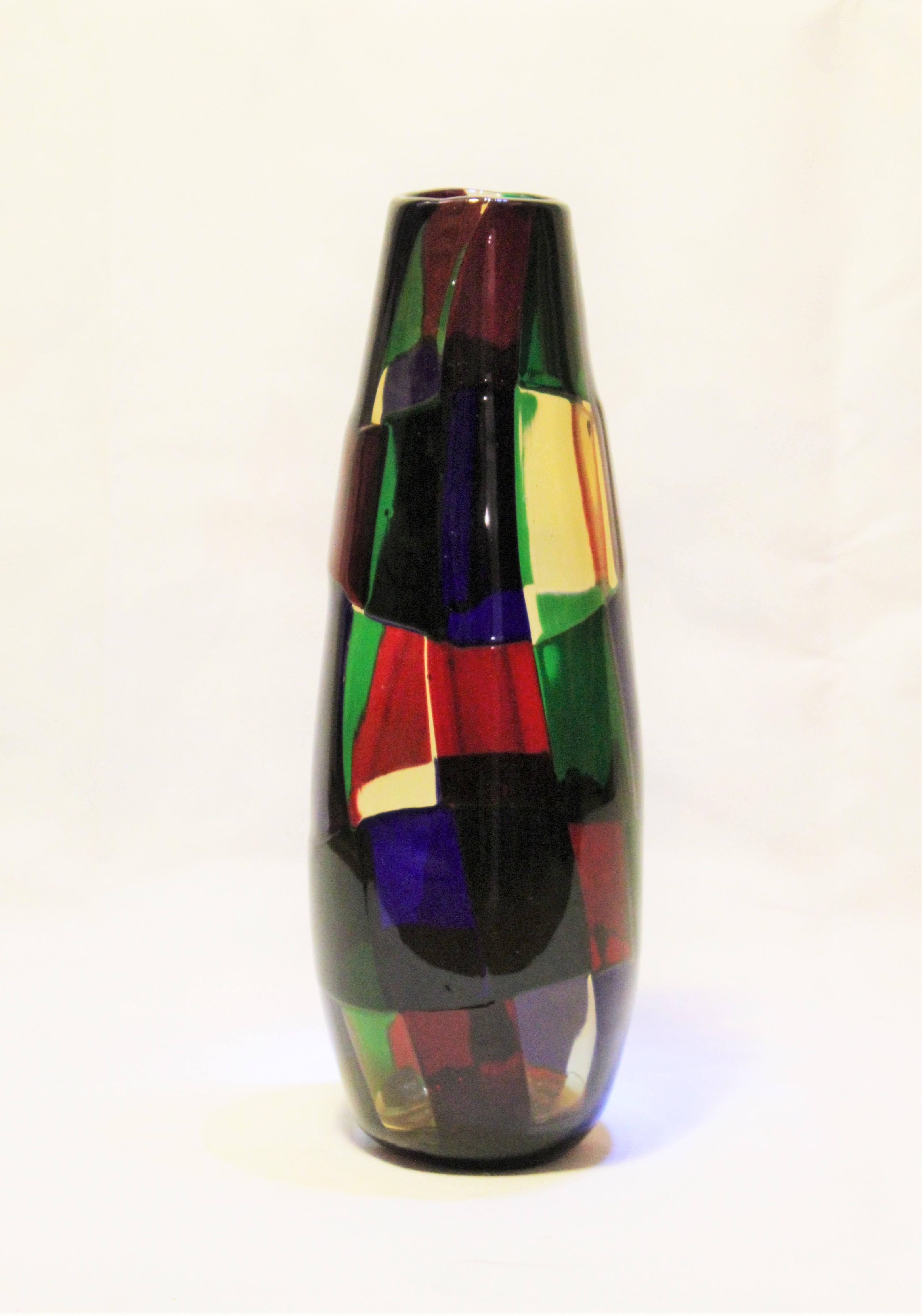 Art Glass Vase Fulvio Bianconi, Venini